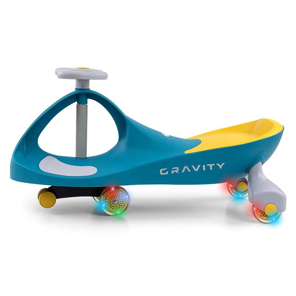 Milly Mally Rutscher Schwungfahrzeug Rutschauto Kinderfahrzeug, (Spar-Set, 1-tlg., 80 x 35 x 42 cm leise), LED-Leuchträder, ohne Batterien, bis 50 kg