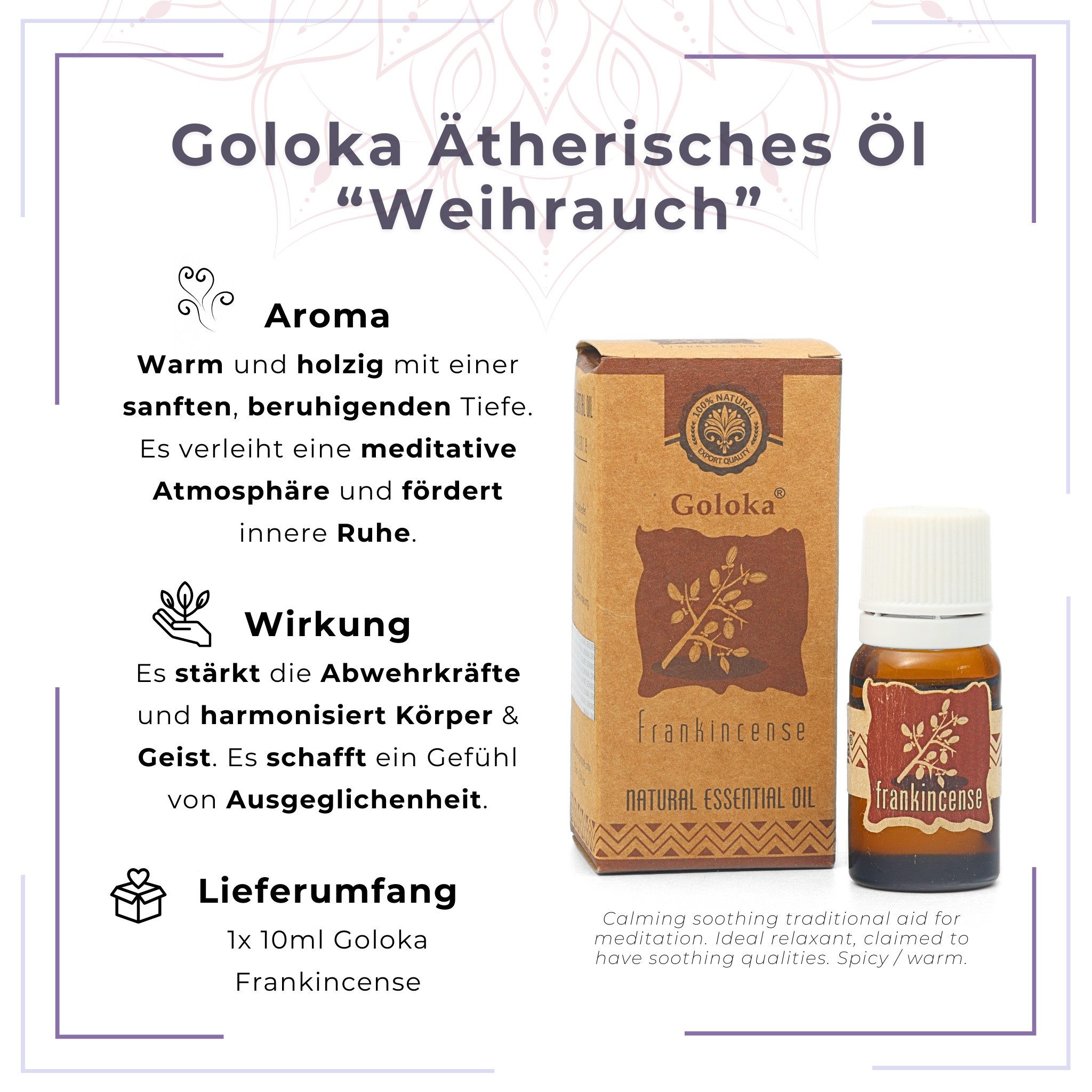 Thumbnail - LAVISA Duftöl Goloka Ätherisches Öl – 100% nat. Duftöl für Aromatherapie, Diffusor, Goloka ätherisches öl Nag champa Duf...