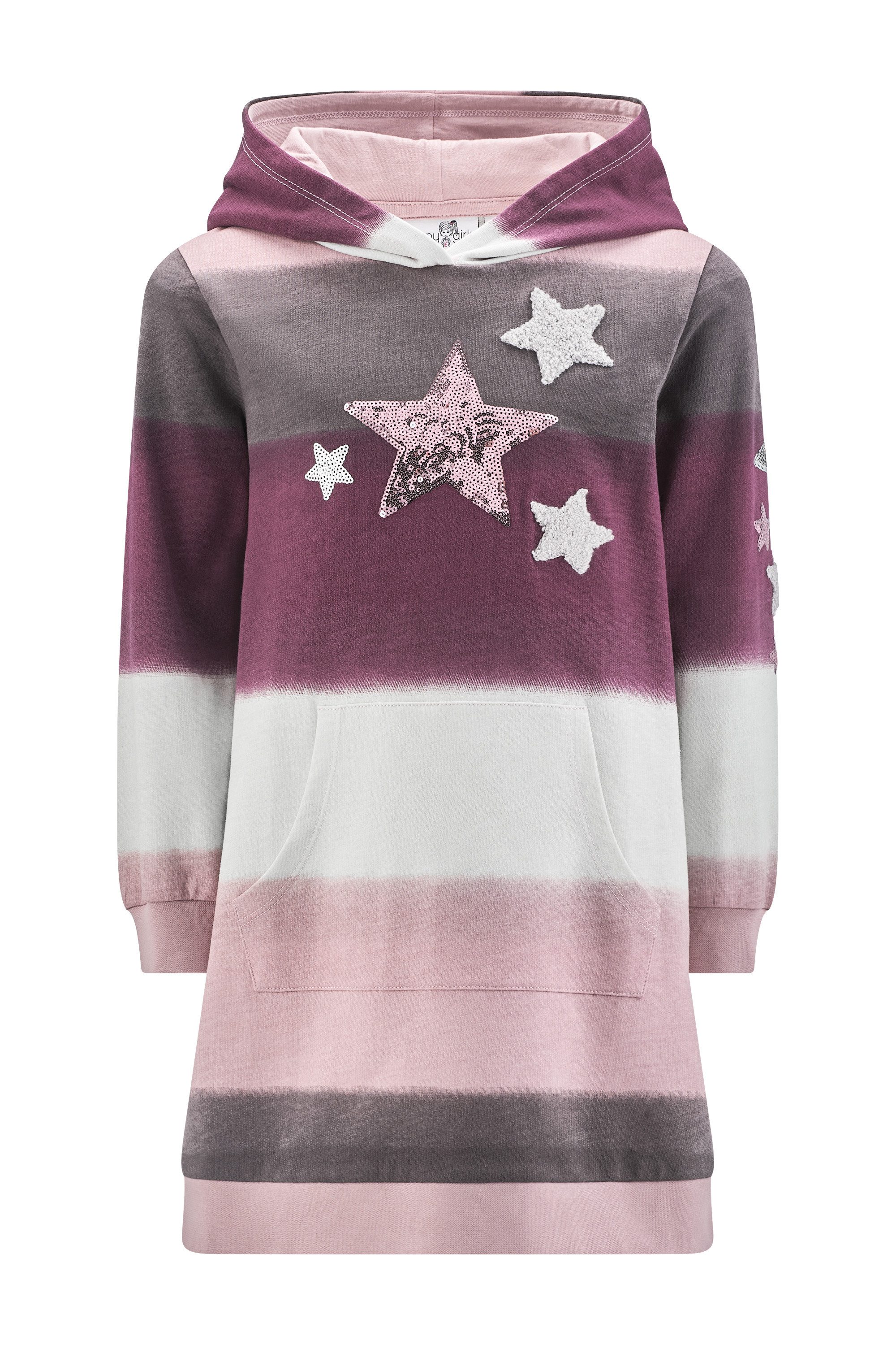 happy girls Sweatkleid Baumwolle, Kapuze, Pailletten Applikation