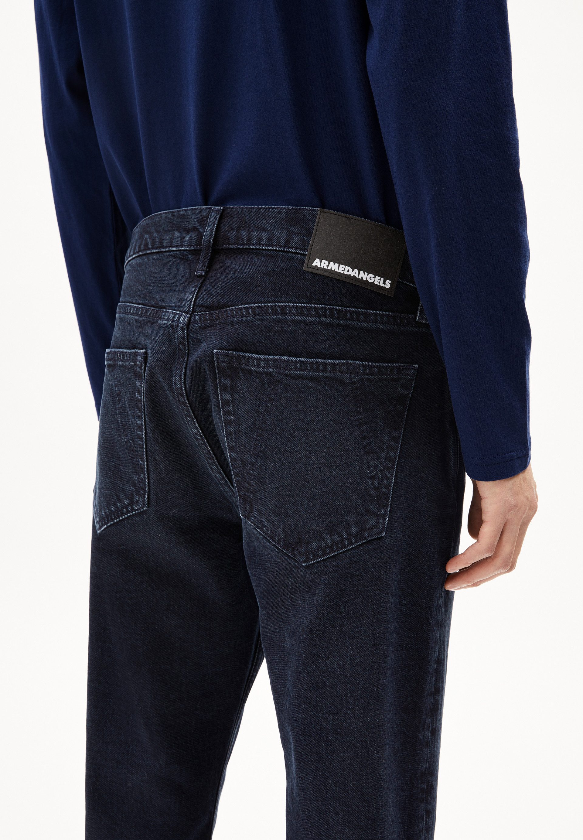 Armedangels Straight-Jeans DYLAANO Straight Jeans Bio-Baumwoll Mix (Comfort-Stretch, Regular Fit) Mid waist