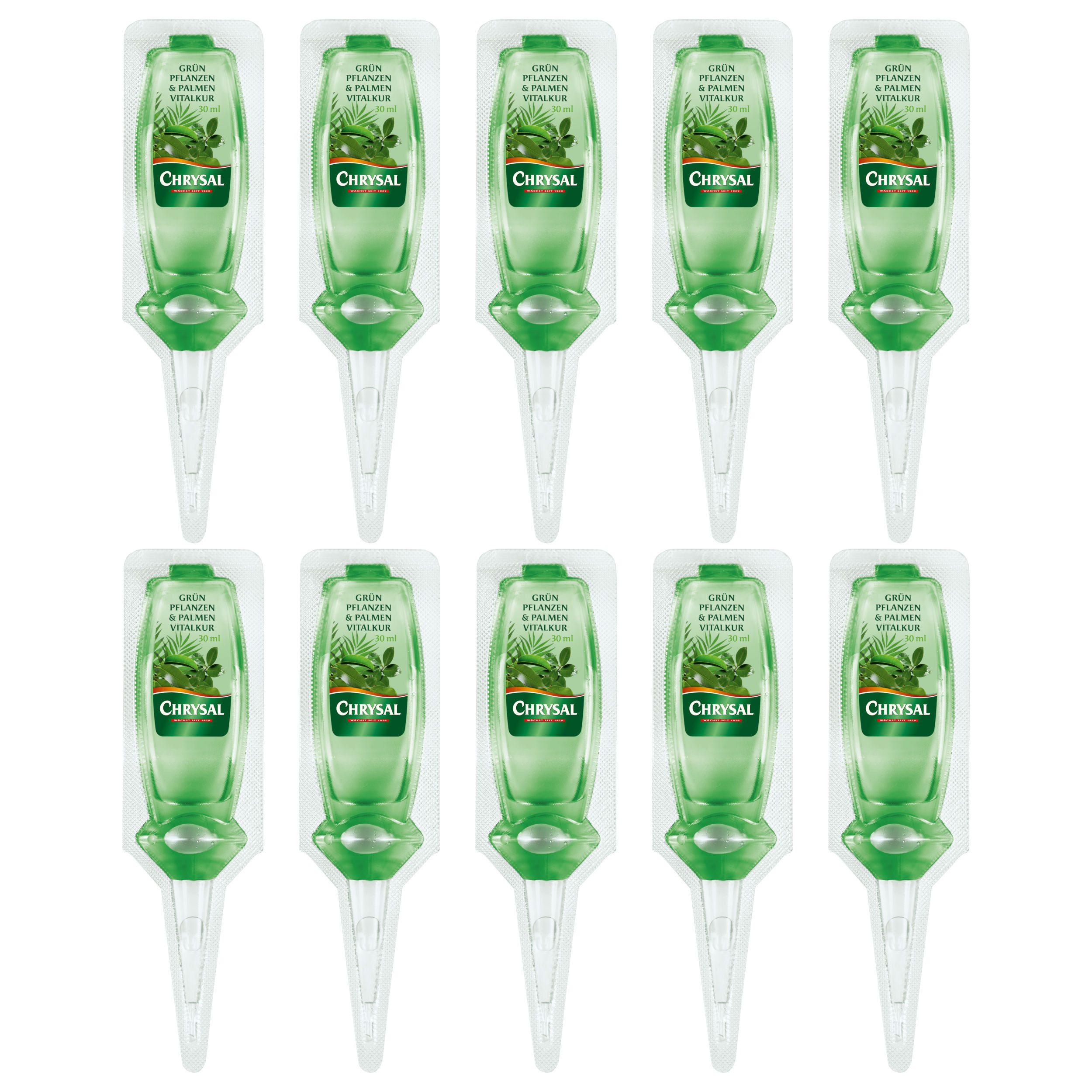 Chrysal Pflanzendünger Grünpflanzen und Palmen Vitalkur, 10x 30 ml günstig online kaufen