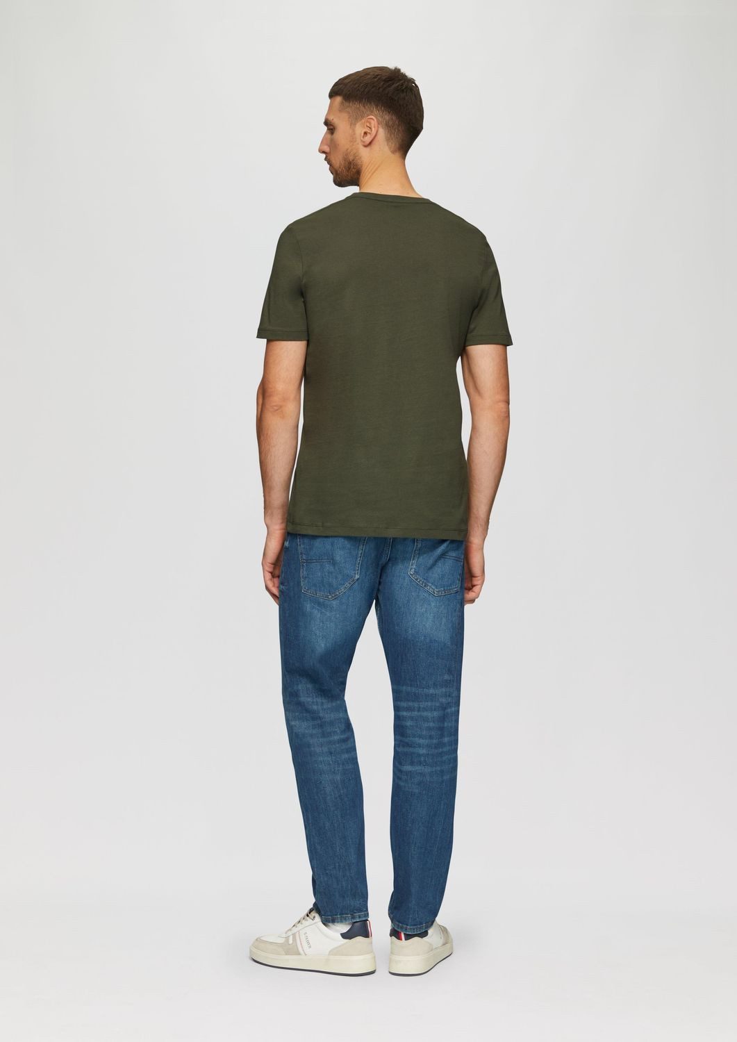 s.Oliver T-Shirt mit Logo-Print Rundhals, kurzarm