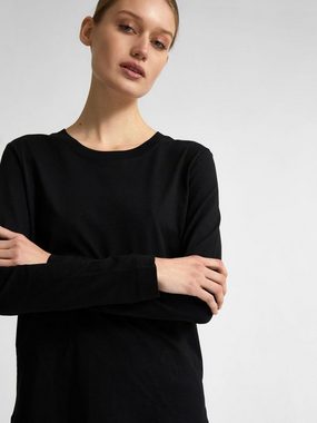 SELECTED FEMME T-Shirt Longsleeve Shirt Basic Sweater SLFSTANDARD Dünner Pullover (1-tlg) 3831 in Schwarz