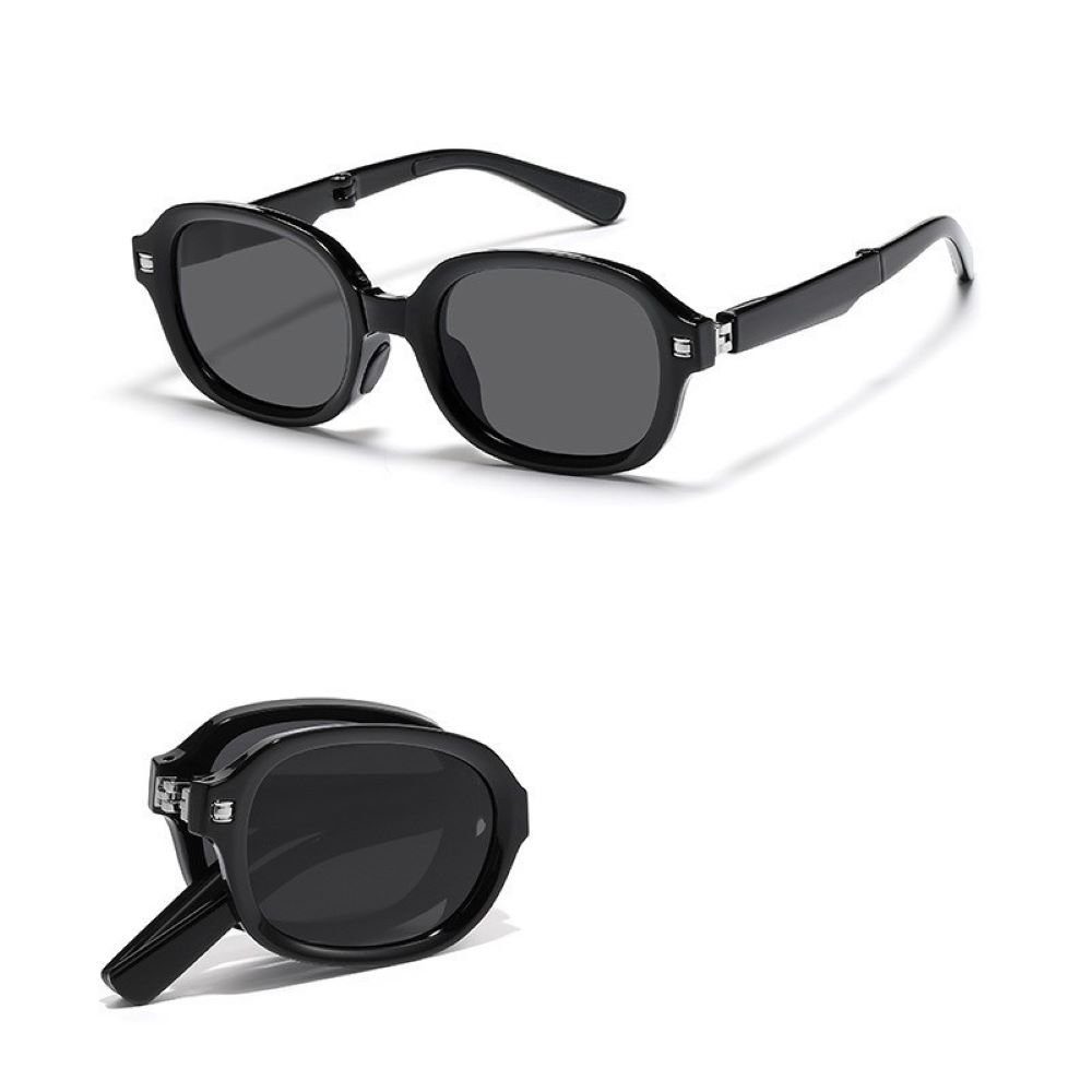 100% polarisiert UV400 Schutz Sonnenbrille Sonnenbrille PACIEA PACIEA Damen Herren Schwarz faltbar