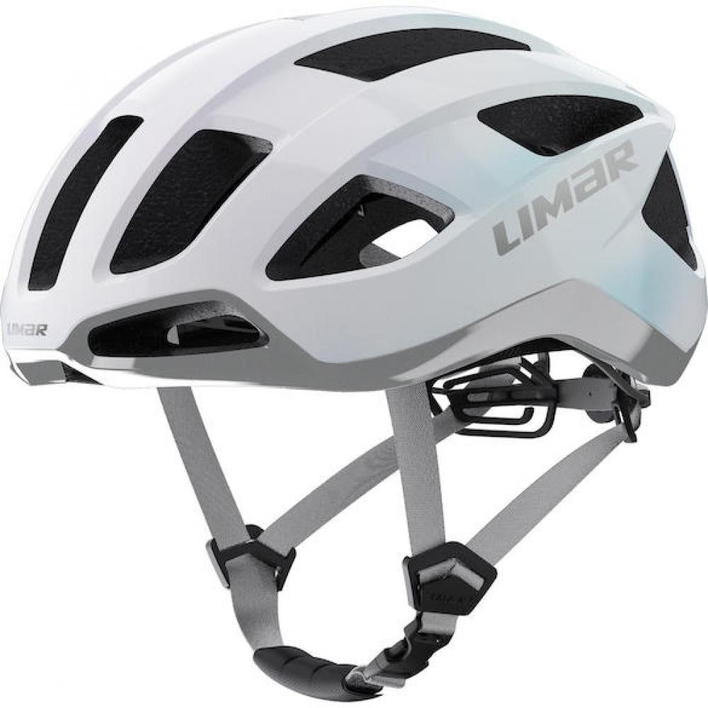 LIMAR Fahrradhelm Limar Air Stratos Opal White Silver L Weiß/Silber - leichter All-Terra