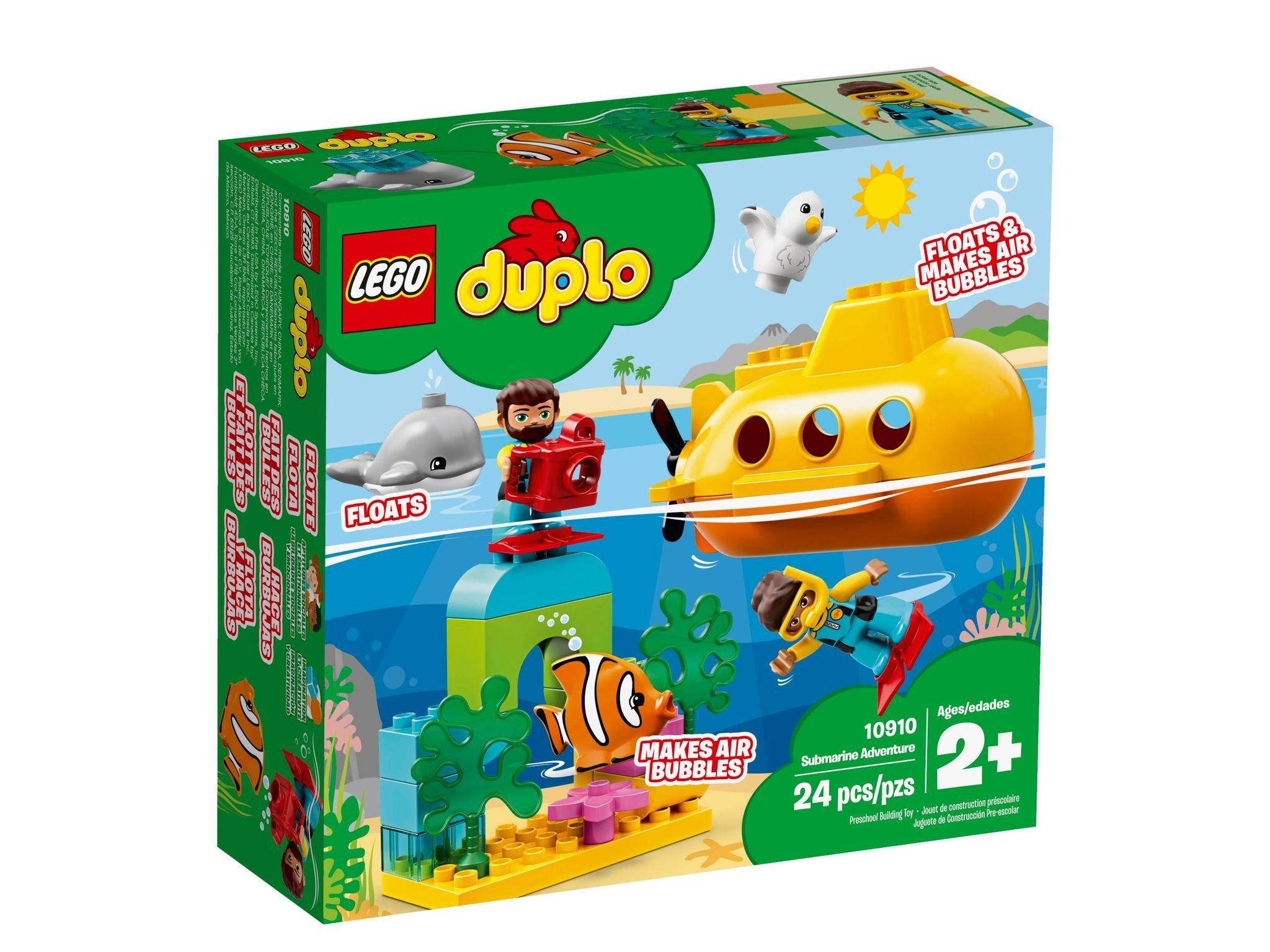LEGO® Konstruktionsspielsteine »LEGO® DUPLO® - U-Boot-Abenteuer«, (Set, 24  St)