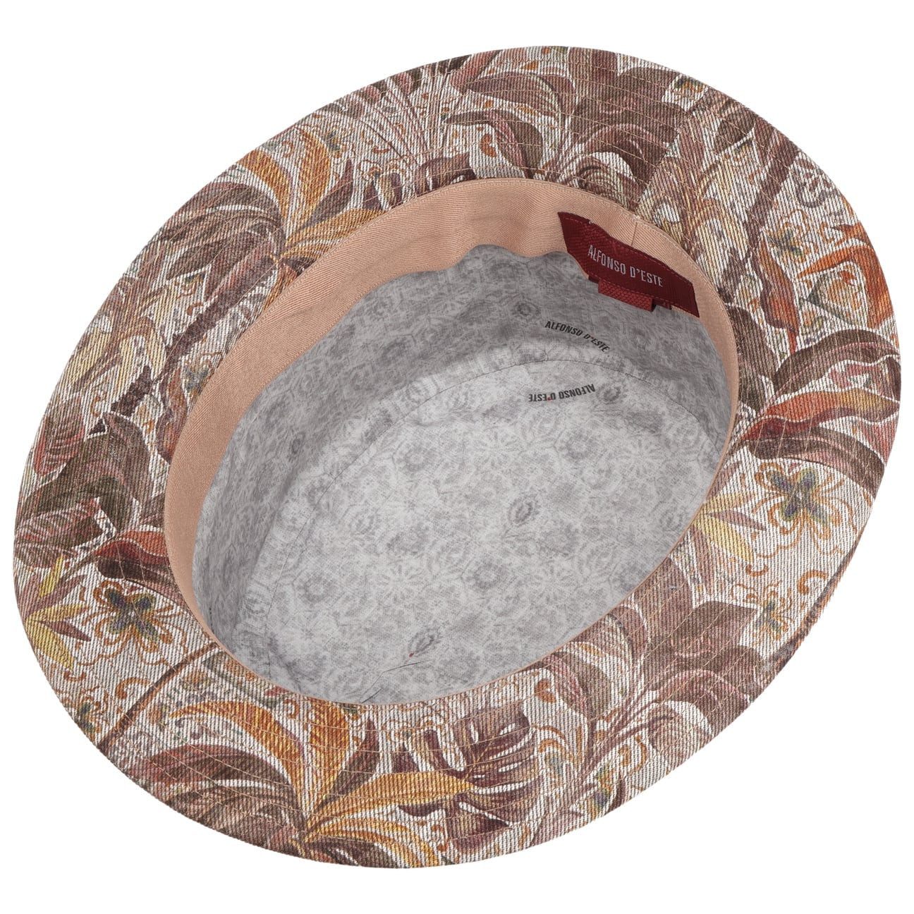 Alfonso D´Este Sonnenhut (1-St) Baumwollhut mit Futter, Made in Italy