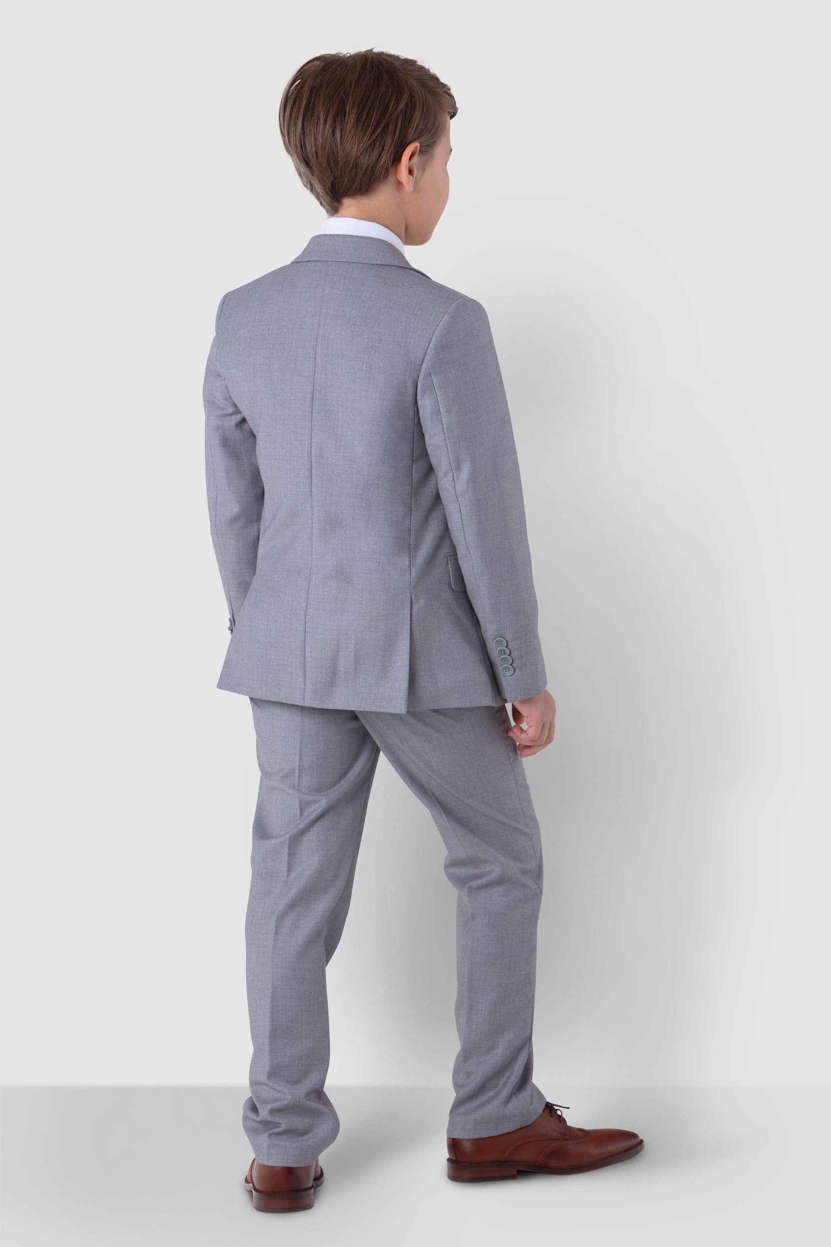 SANDER STELLAN Kinderanzug Jungen Anzug Kommunionanzug in Hellgrau, 6-teilig (6-teilig) festlich, elegant – Bild 4 von 5
