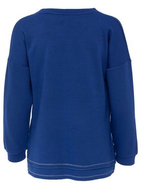 MONACO blue WEEKEND Sweatshirt Longsleeve figurumspielend mit Digitalprint