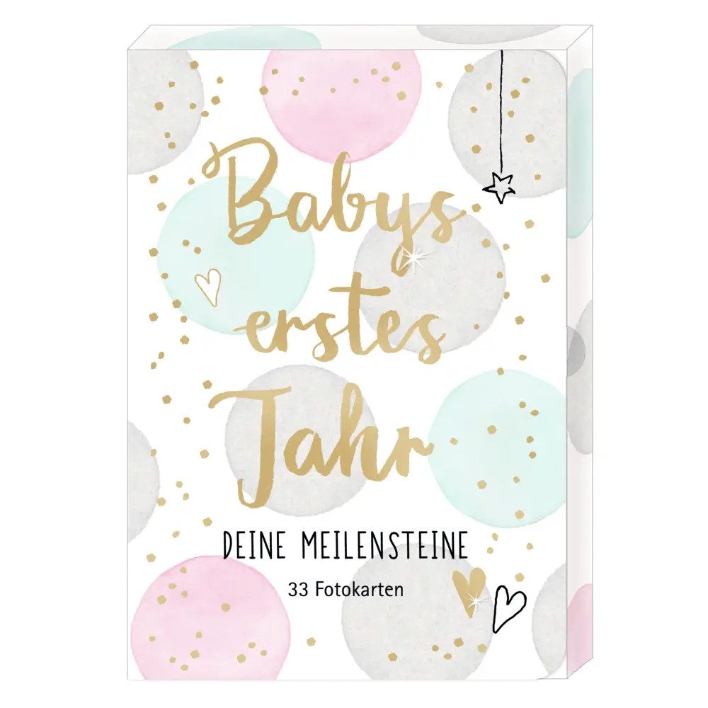 Poesiealbum Fotokarten-Box Babys erstes Jahr - Deine Meilensteine