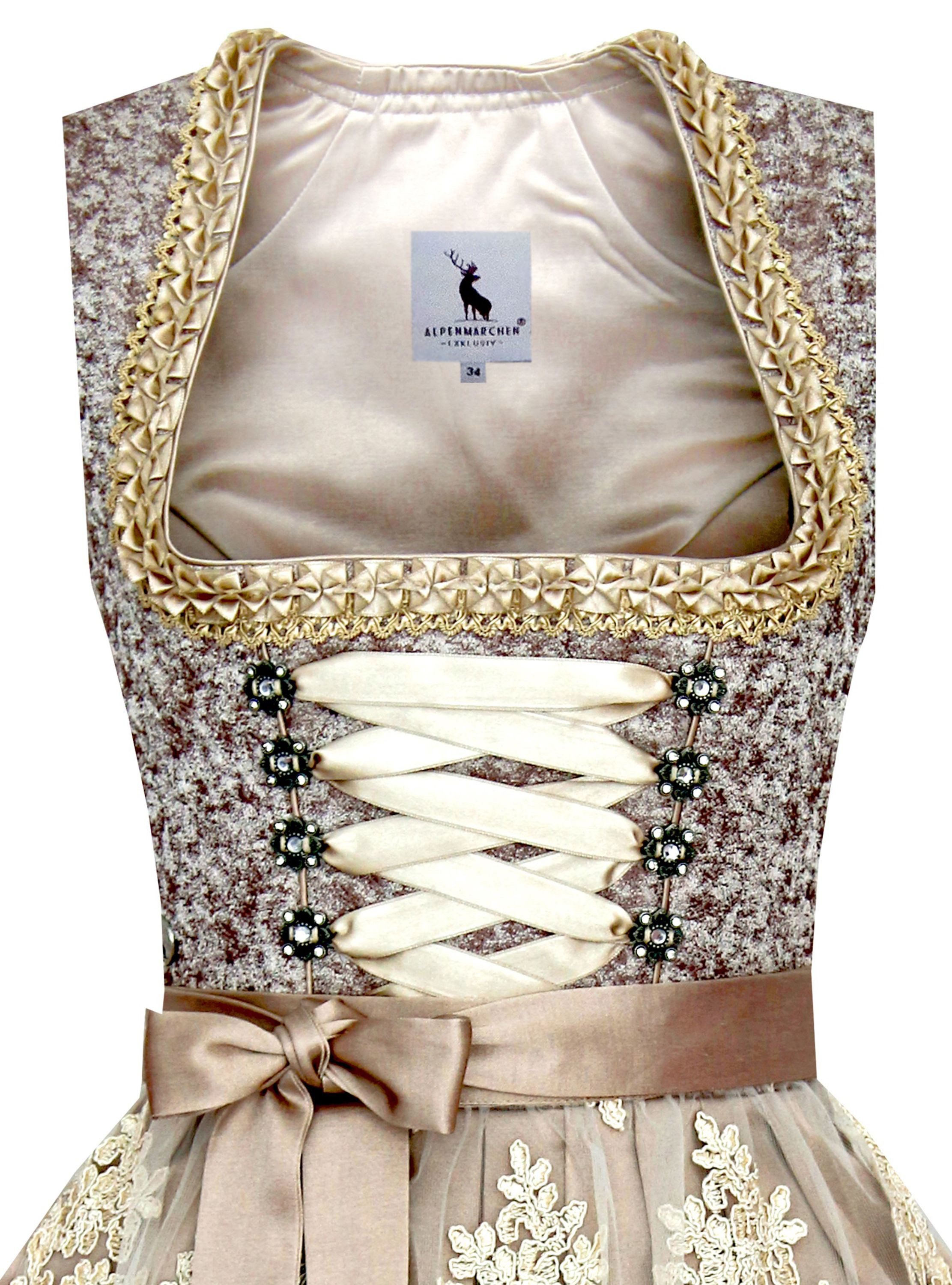 Alpenmärchen Dirndl Midi Dirndl Soraya - ALM558 günstig online kaufen