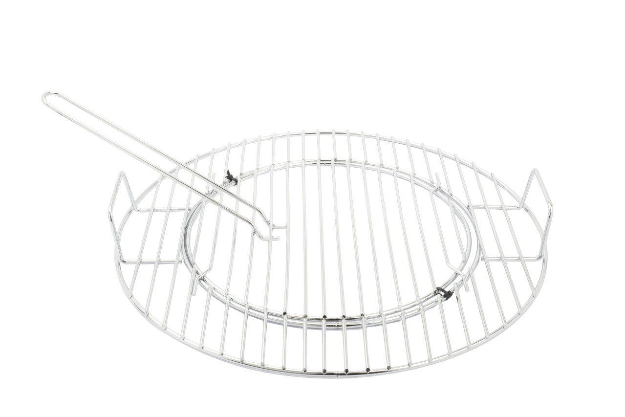 Primaster Grillrosteinsatz Primaster modularer Grillrost verchromt Ø 47 cm, Eisen