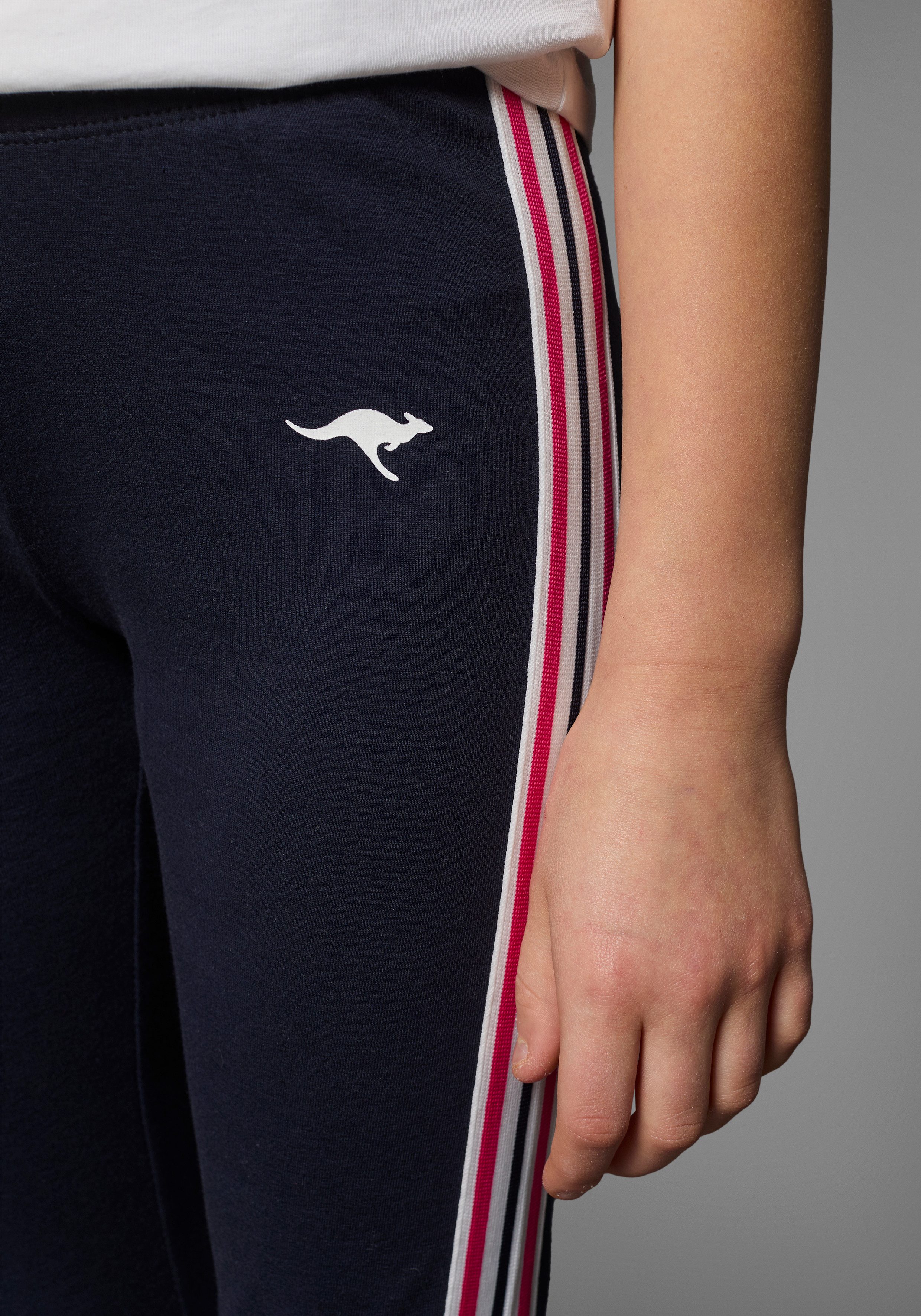 KangaROOS Leggings mit aufgesetztem Band für Mädchen