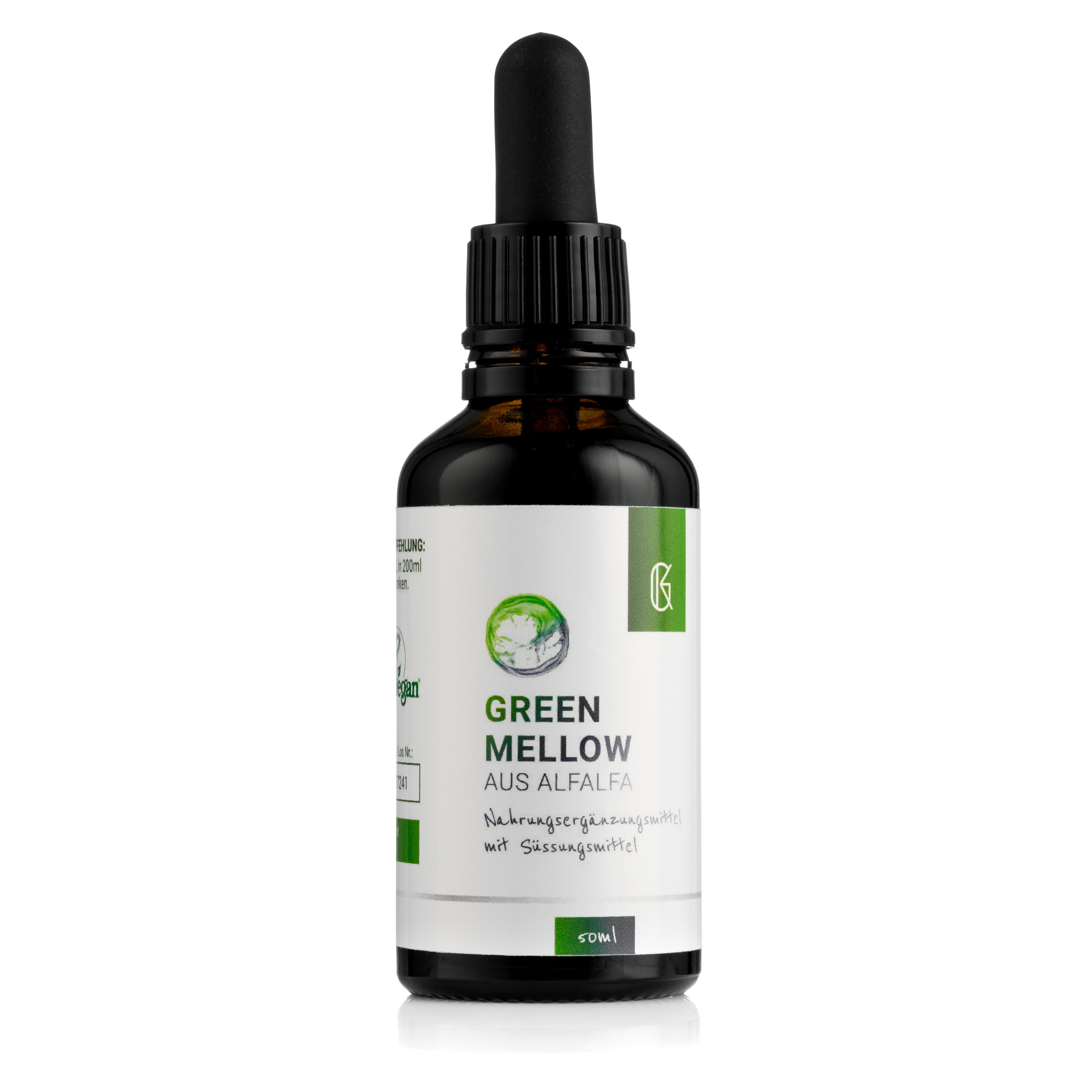 Green Mellow - Chlorophyll mit Pflanzen-Extrakten & L-Tryptophan Tropfen