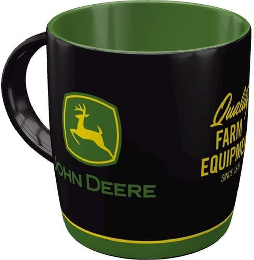 Nostalgic-Art Tasse Kaffeetasse - John Deere - Logo Black