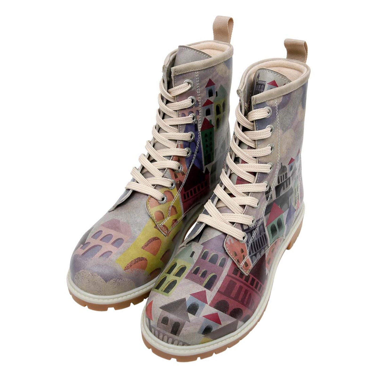 DOGO Long Boots Schnürstiefel The Unknown Land Damen Stiefeletten, Schnürbo günstig online kaufen