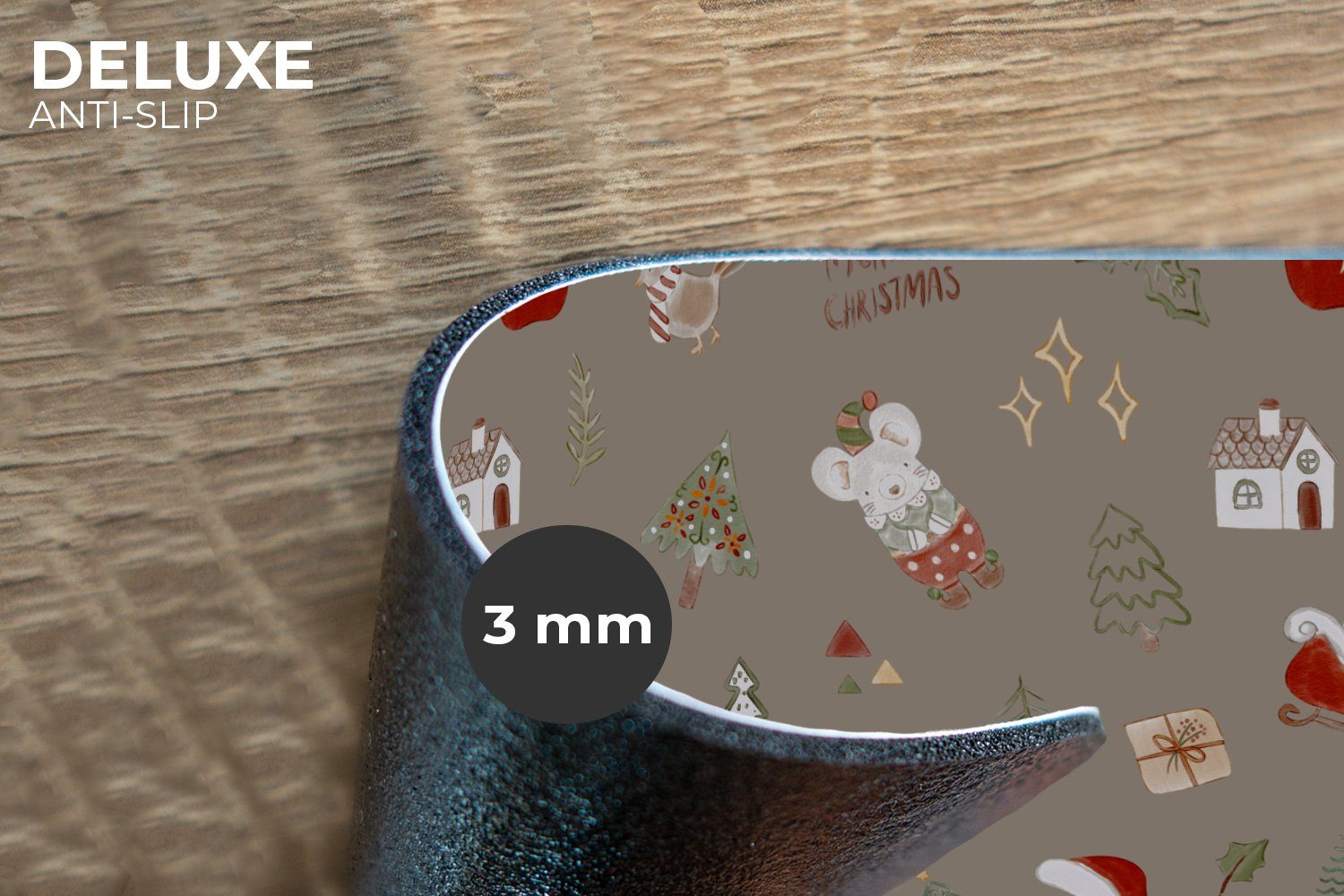 MuchoWow Platzset Weihnachten - Muster - Weihnachtsbaum - Tiere - Feiertage günstig online kaufen