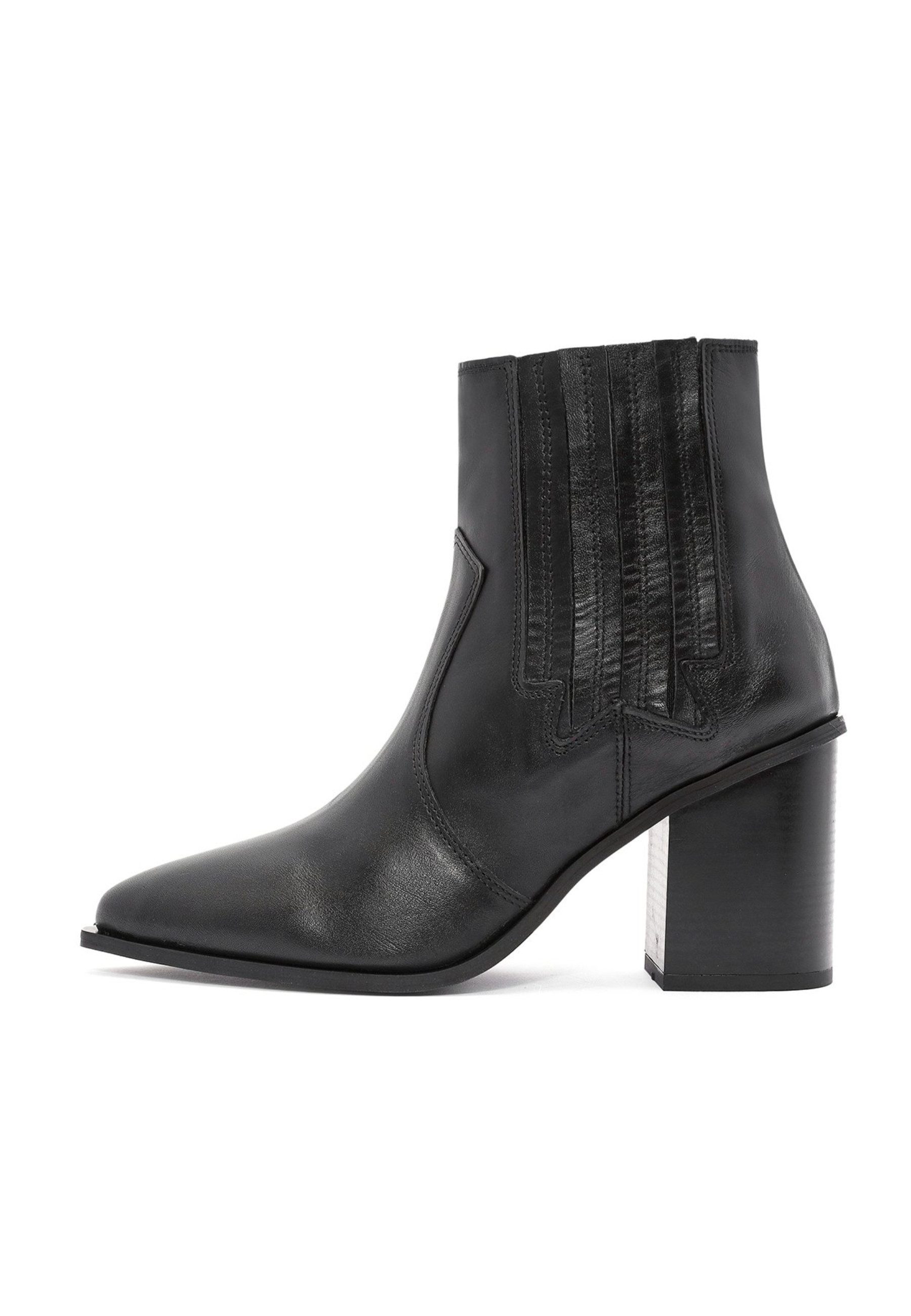 Derimod Cowboy-Stiefel aus Leder Cowboy Boots Kunstlederfutter, Absatz 4 cm
