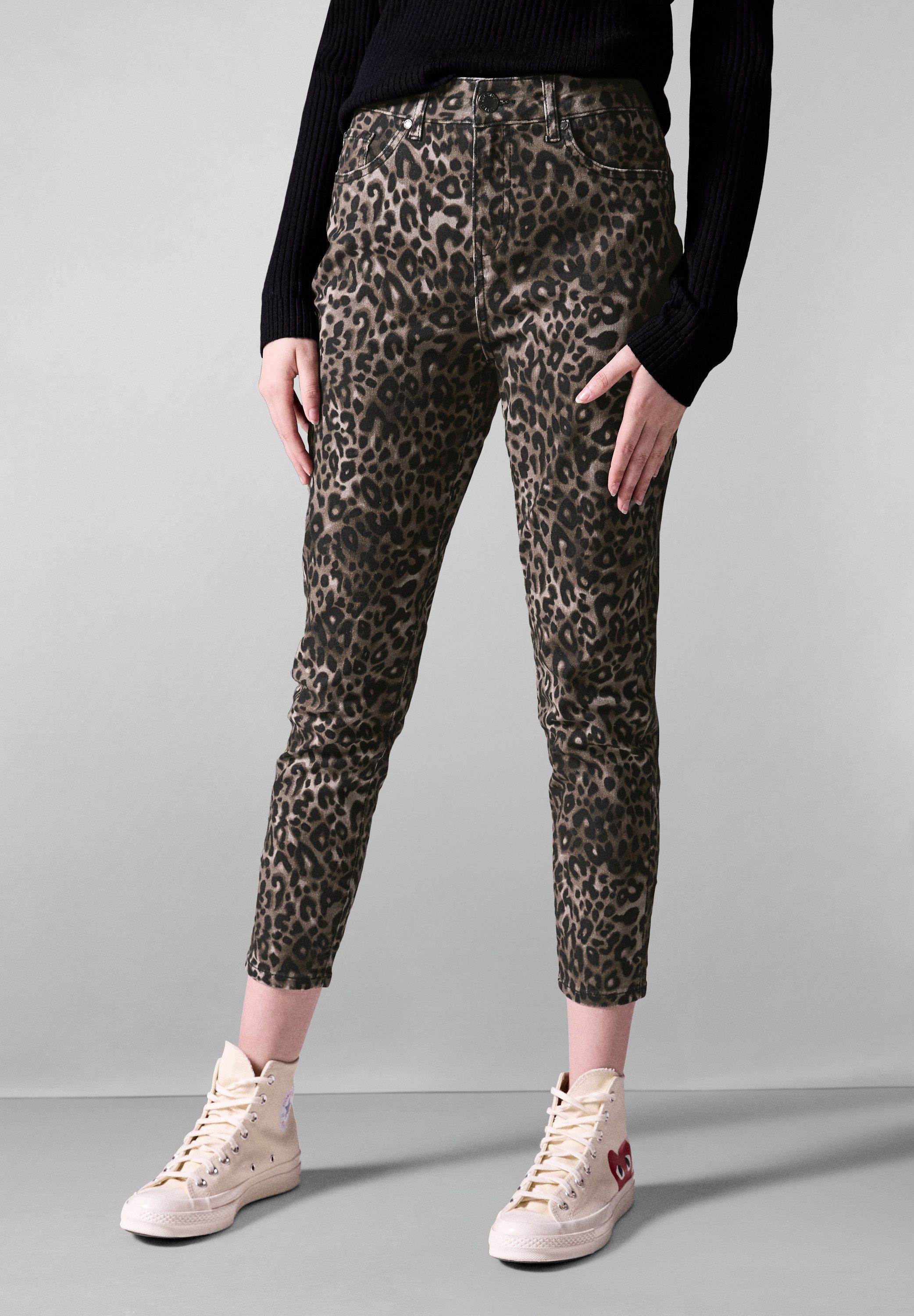 STREET ONE STUDIO Gerade Jeans High Waist
