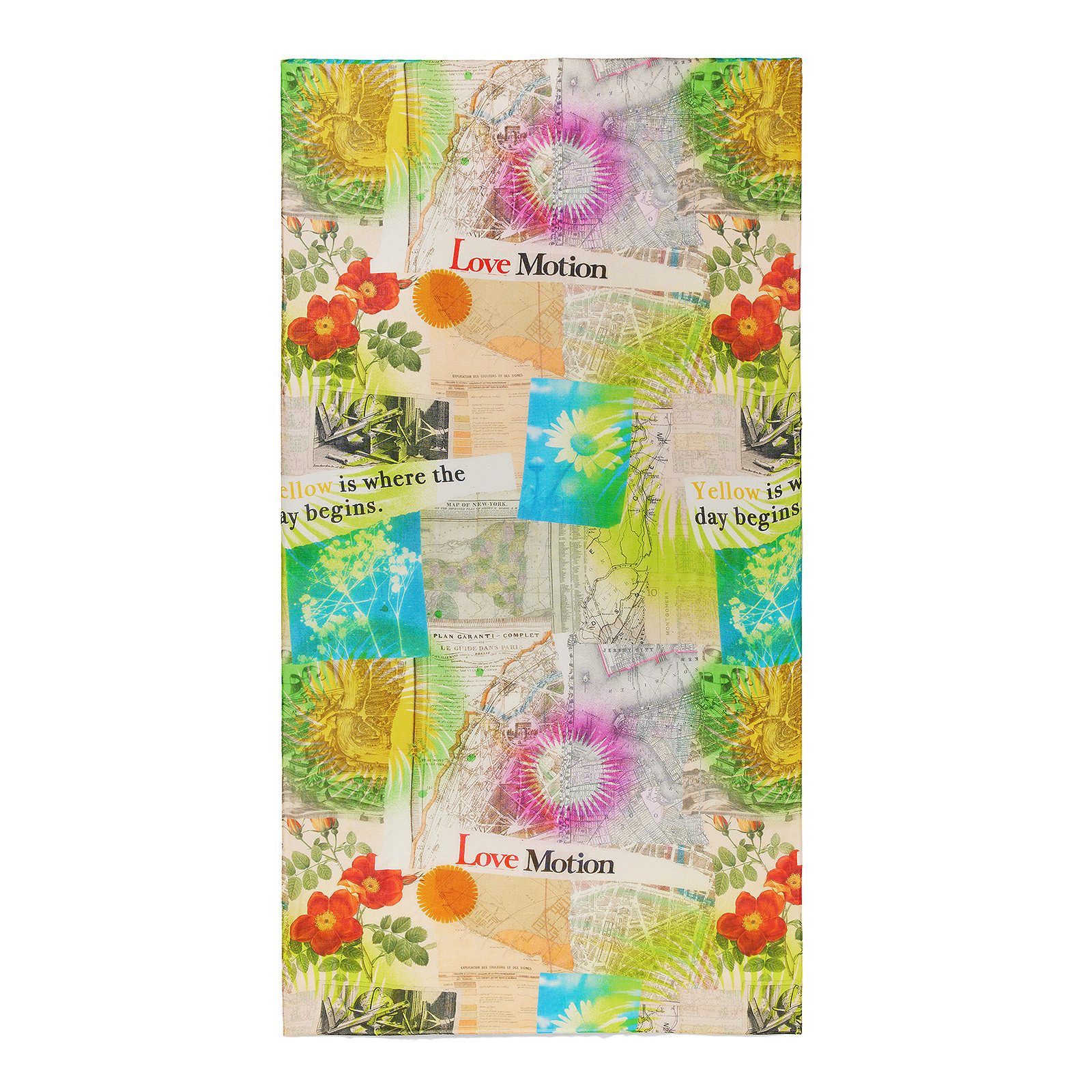 Desigual Halstuch Damen Halstuch Tuch Schal Fou Newspaper Colors Rectangle günstig online kaufen