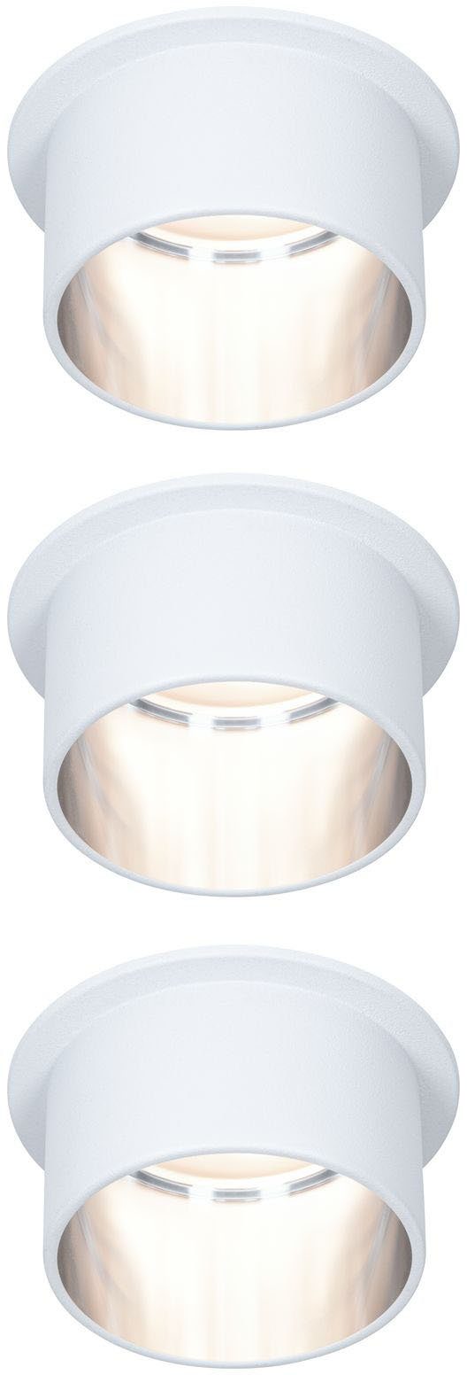 Paulmann LED Einbauleuchte Gil, mehrere Helligkeitsstufen, LED wechselbar, Warmweiß, LED-Modul, 3-Stufen-dimmbar