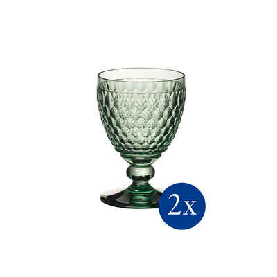 Villeroy & Boch Rotweinglas »Boston Coloured Rotweinglas Grün, 2 Stück«, Glas