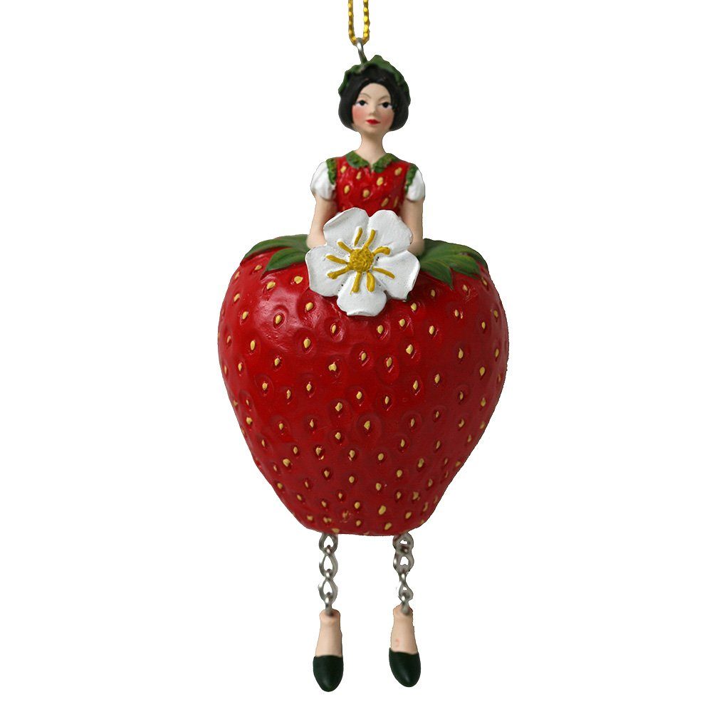 ROSEMARIE SCHULZ Heidelberg Dekoobjekt Hängen Dekofigur Figur Erdbeere Sammlerstück, Sammlerstück Blumenmädchen zum
