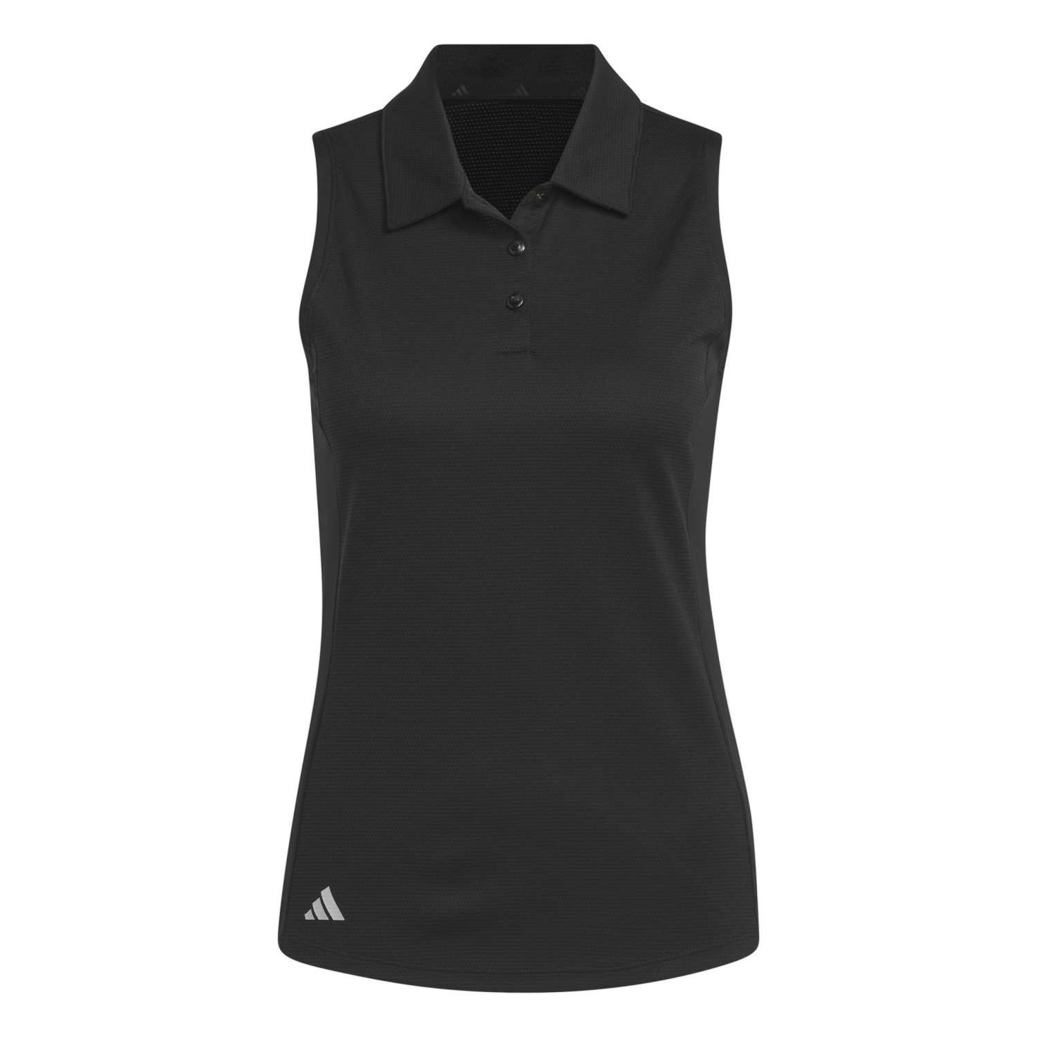Poloshirt Adidas Golf Polo Texture Sleeveless Schwarz Damen