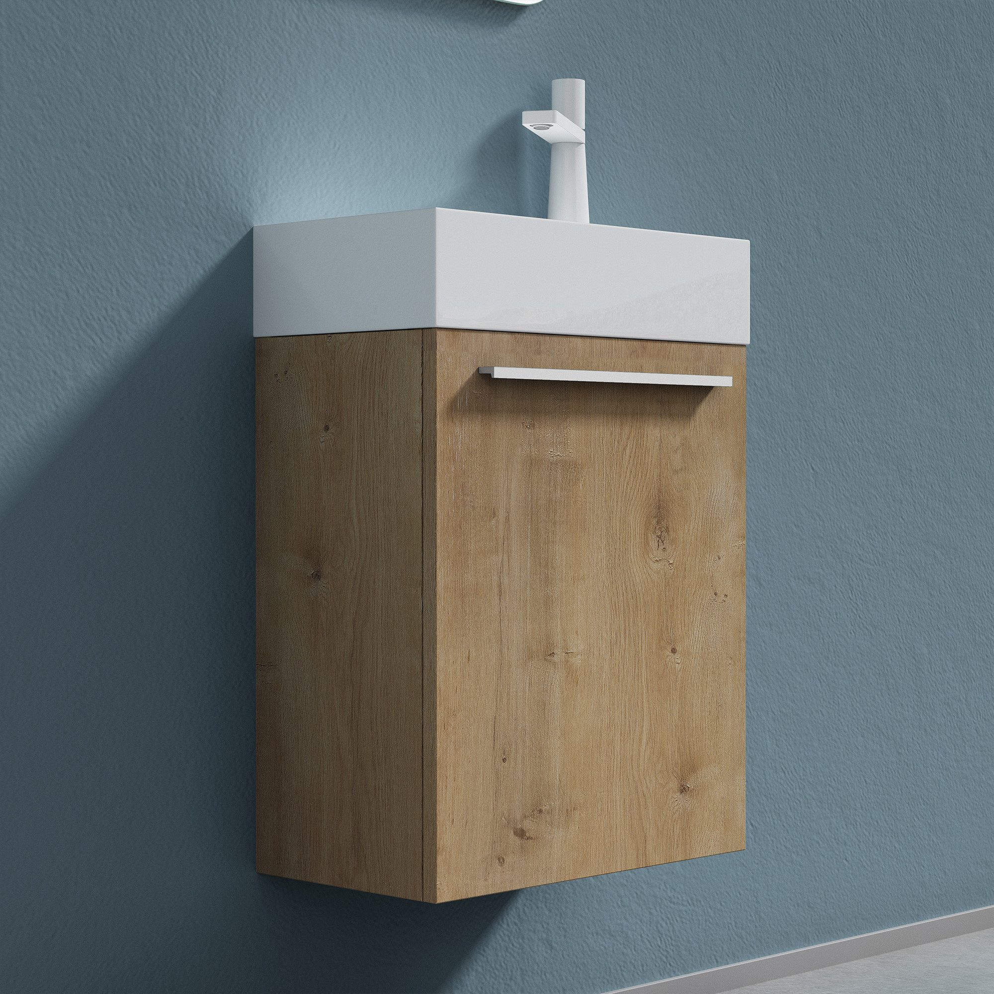 doporro Badezimmer-Set Badmöbel-Set Gäste WC Waschbecken günstig online kaufen