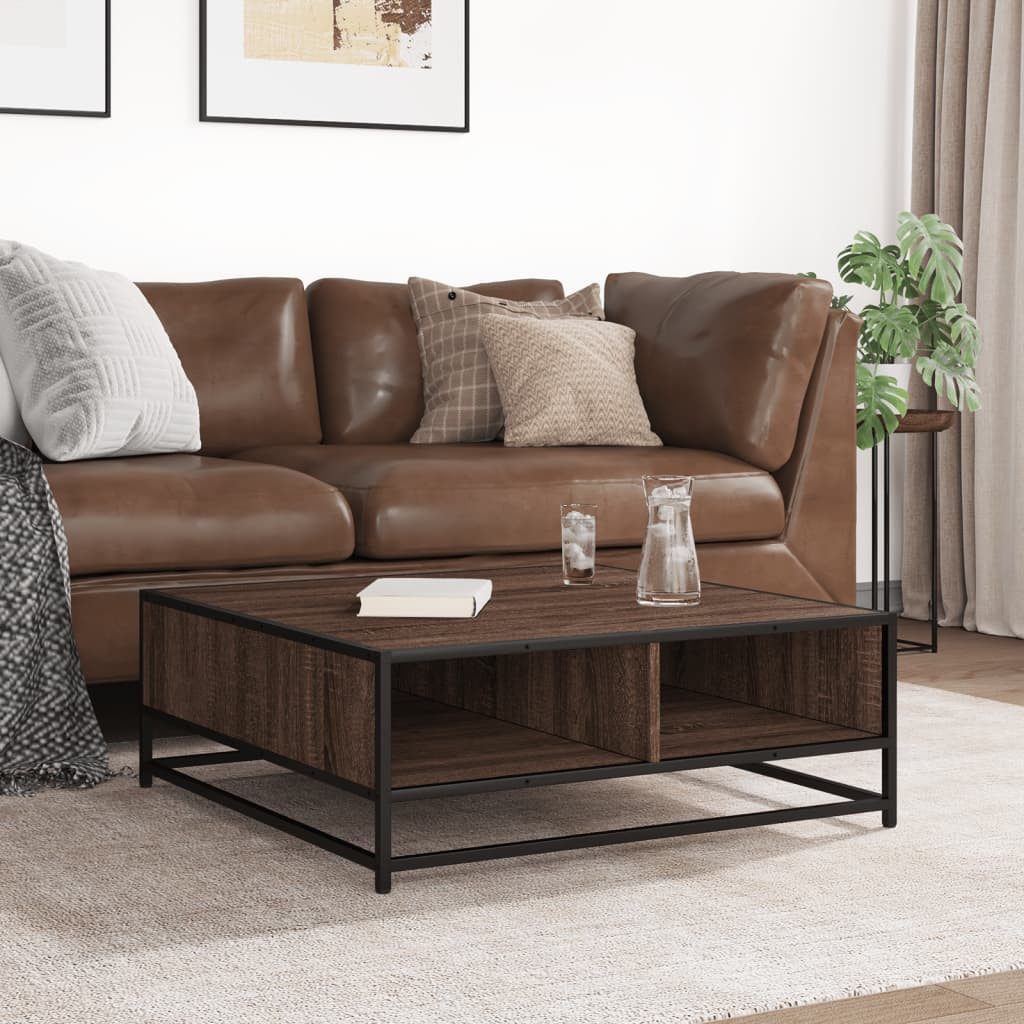 vidaXL Couchtisch Couchtisch Braun Eichen-Optik 80x80x30 günstig online kaufen
