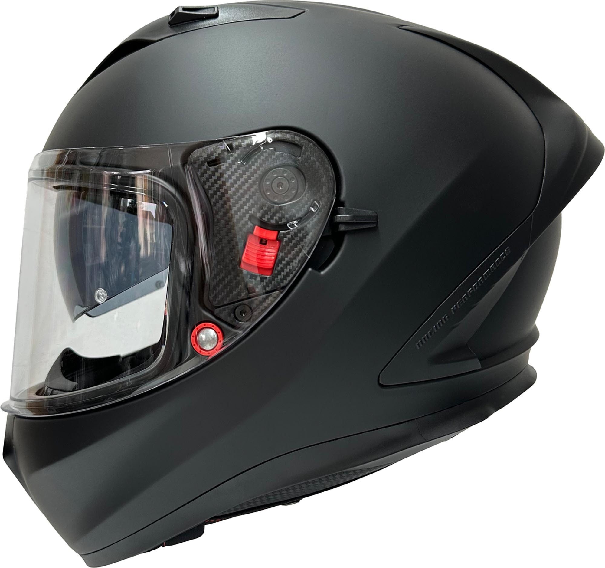 Bores Motorradhelm Gensler Street Helm, vorbereitet für Kommunikationssystem,integriertes Sonnenvisier