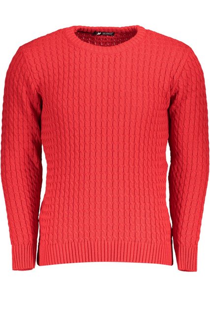 U.S. GRAND POLO Strickpullover Stylischer Herrenpullover in Rot mit Rundhal günstig online kaufen