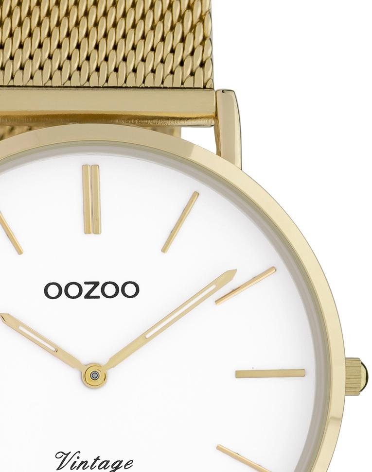 OOZOO Quarzuhr C9910, Armbanduhr, Damenuhr, Edelstahlarmband