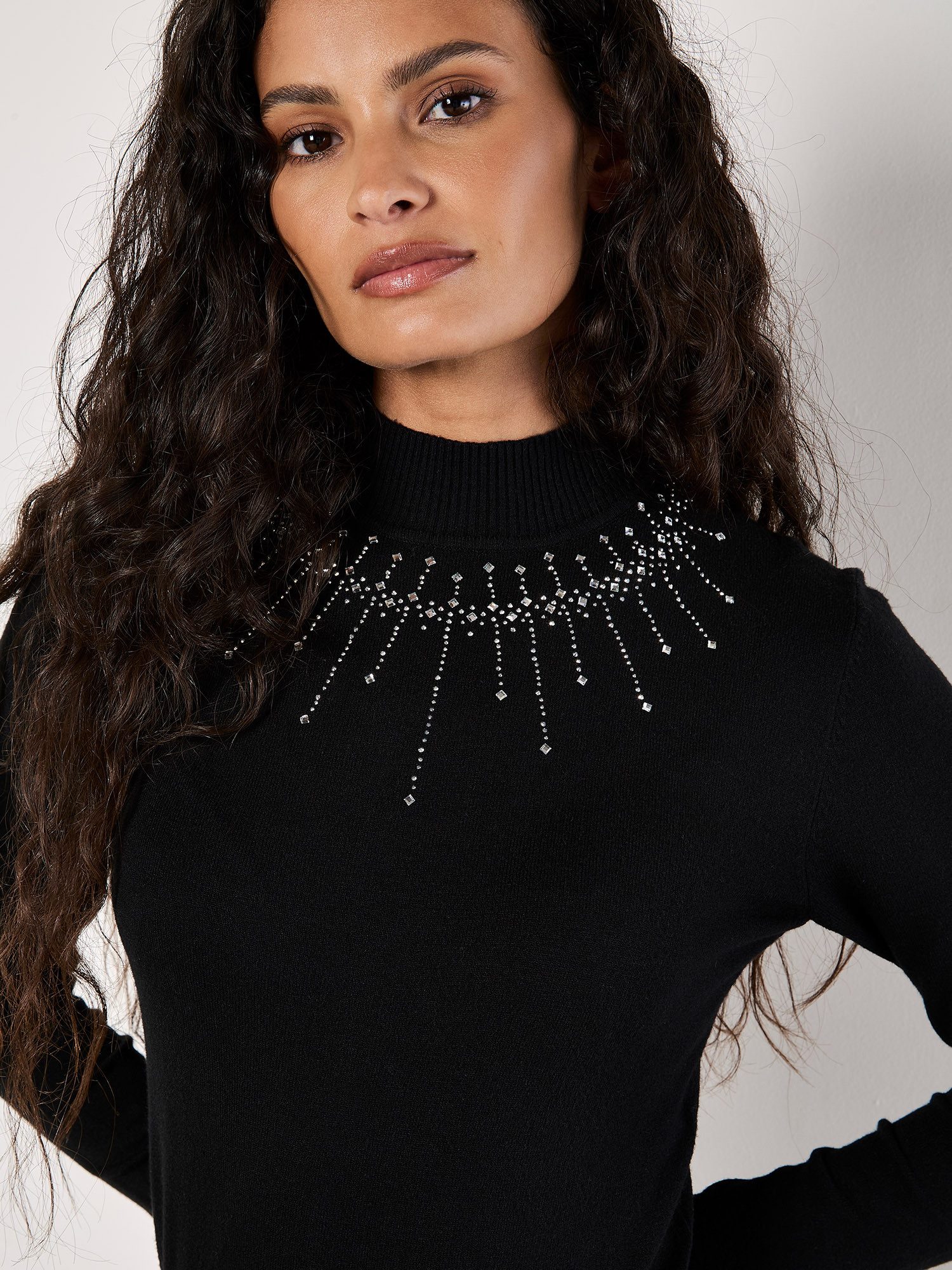 Apricot Strickpullover Rippstrick-Pullover in Unifarben günstig online kaufen