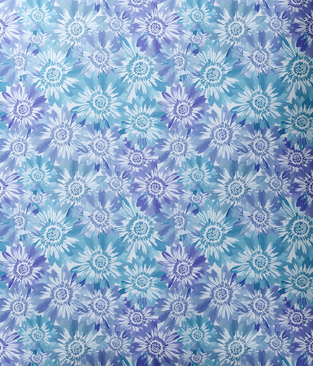 JACK Bettwäsche 135x200cm Blumen Mandala Blau, Biber, 2 teilig, tolles Design mit Reißverschluss – Bild 2 von 5