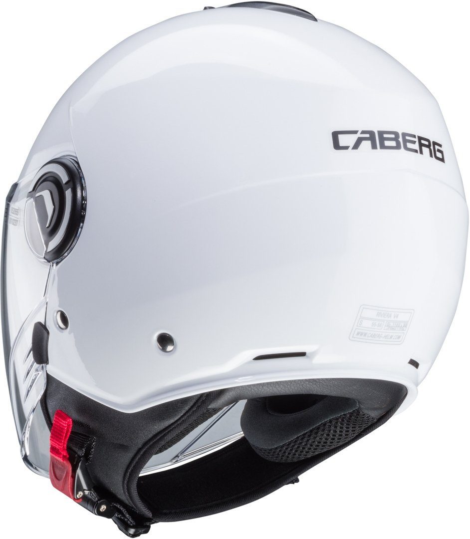 Caberg Motorradhelm Riviera V4 X Jethelm, Vorbereitet Für Kommunikationssystem,integriertes Sonnenvisier