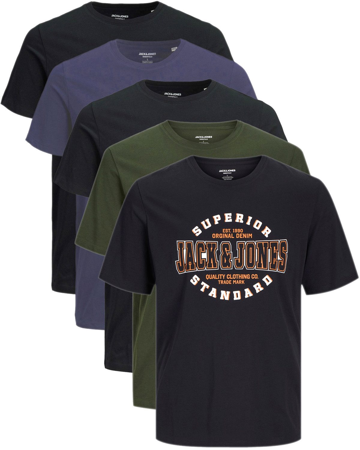 Jack & Jones Print-Shirt (Spar Set, günstig online kaufen
