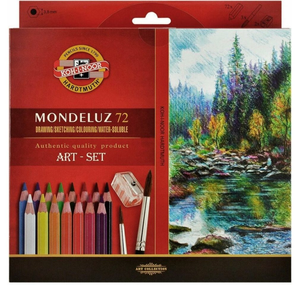 Thumbnail - KOH-I-NOOR Buntstift Aquarellstifte Mondeluz 3714 - 72 Stück