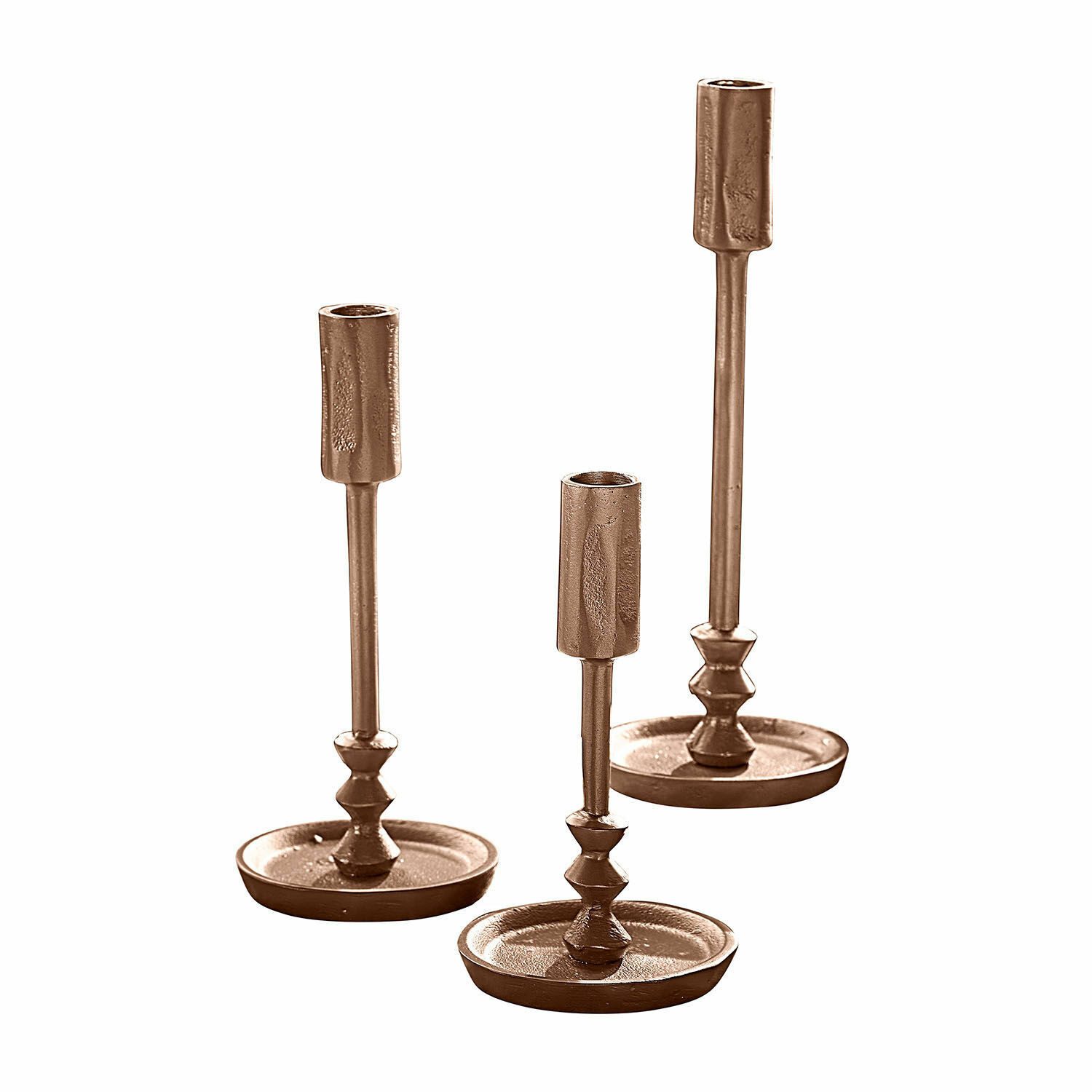 Mirabeau Kerzenständer Kerzenständer 3er Set Rivandre antikgold