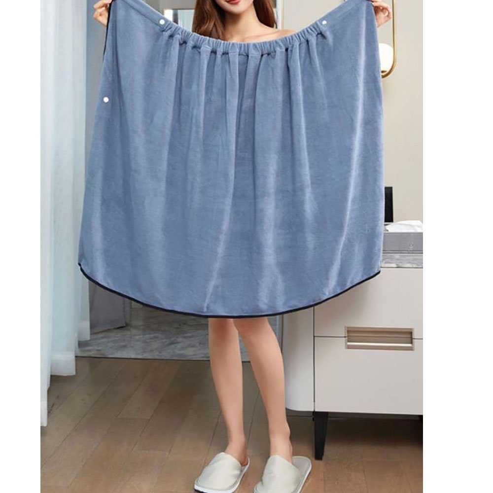 Saunakilt cm 90 Baumwolle, mit lang (1-St) CTGtree Damen Badetücher Tasche