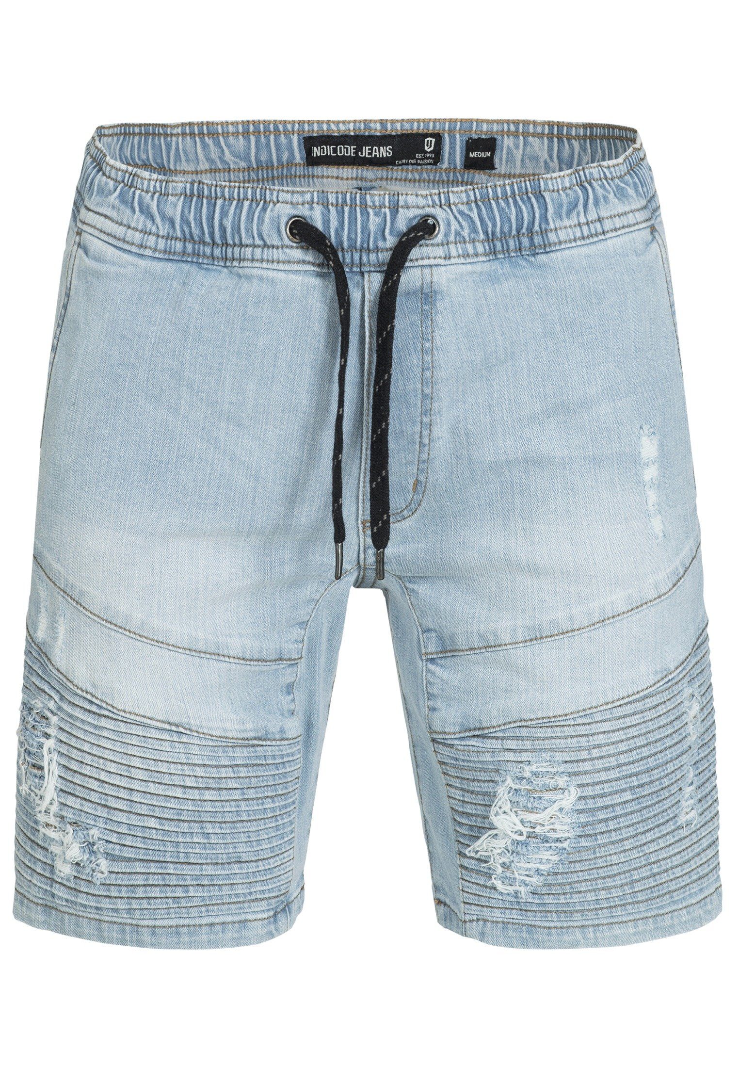 Indicode Jeansshorts Herren Ernest Jeans Shorts Herrenshorts aus elastische günstig online kaufen