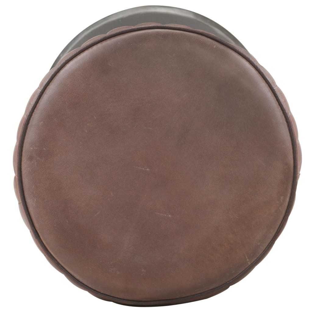 vidaXL Barhocker Barhocker Braun Echtleder (1 günstig online kaufen