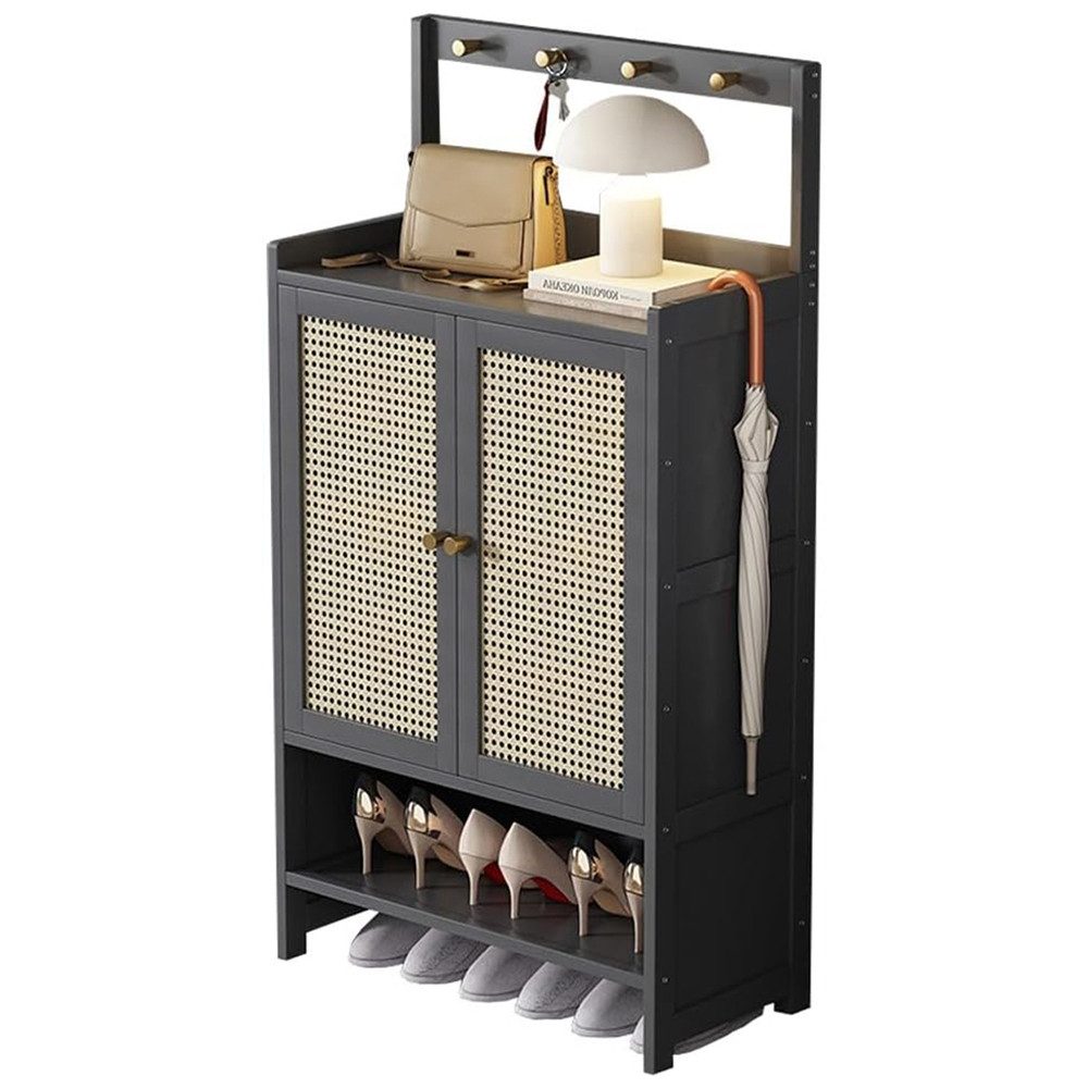 NUODWELL Schuhschrank Bambus Schuhschrank Schuhregal mit günstig online kaufen