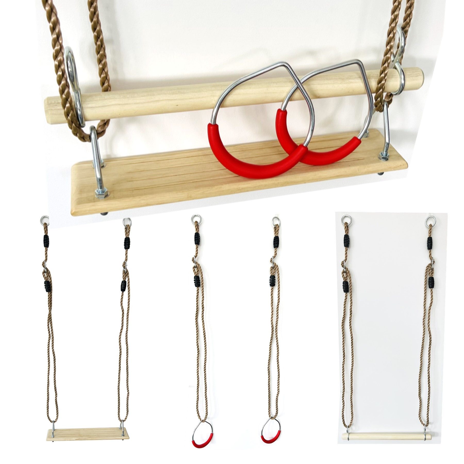 Loggyland Schaukelkombination Turngeräte-Set mit Schaukelsitz, Turnringen u günstig online kaufen