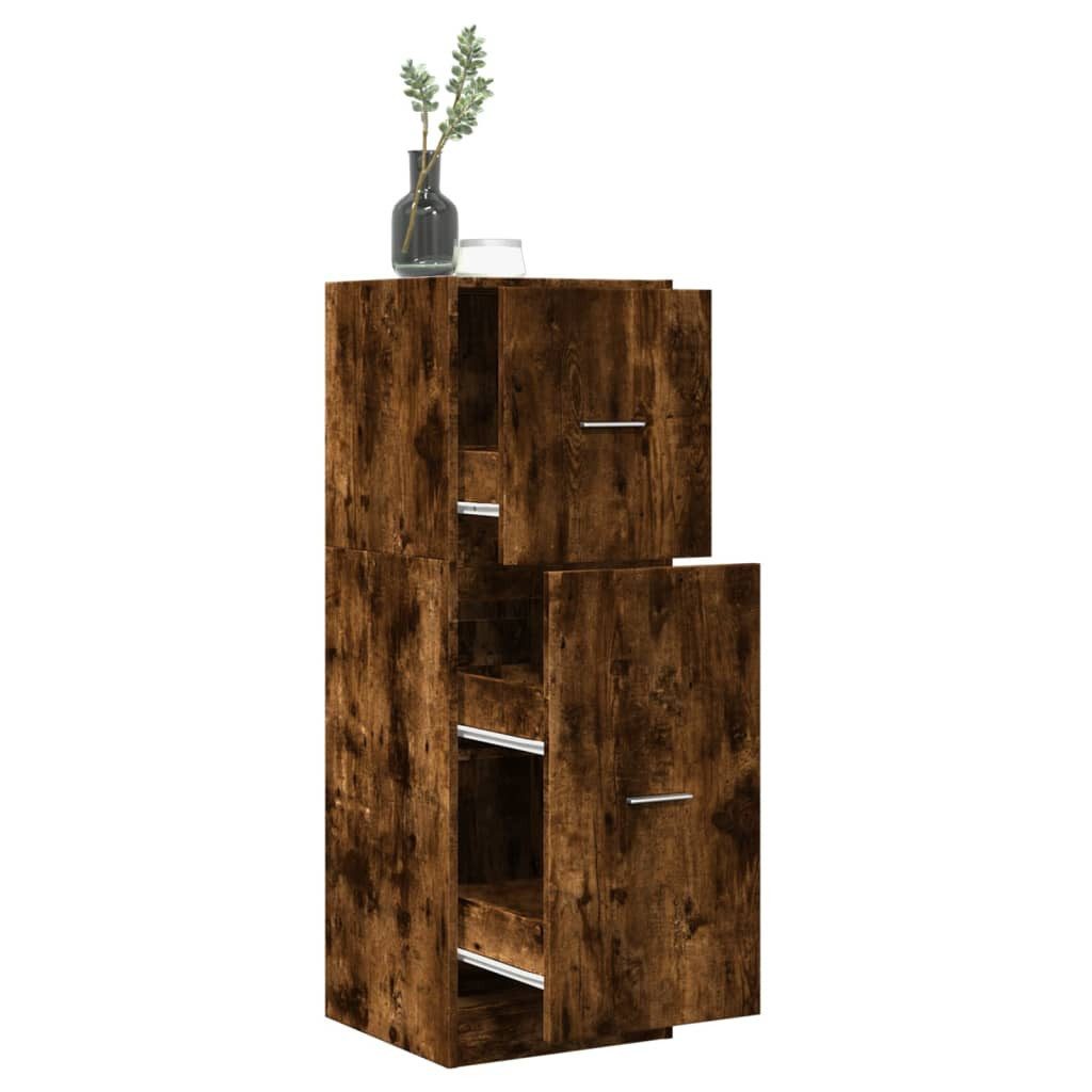 vidaXL Apothekerschrank 40 x 41 x 118 cm Küchenschrank Apothekerschrank Räuchereiche 40x41x118