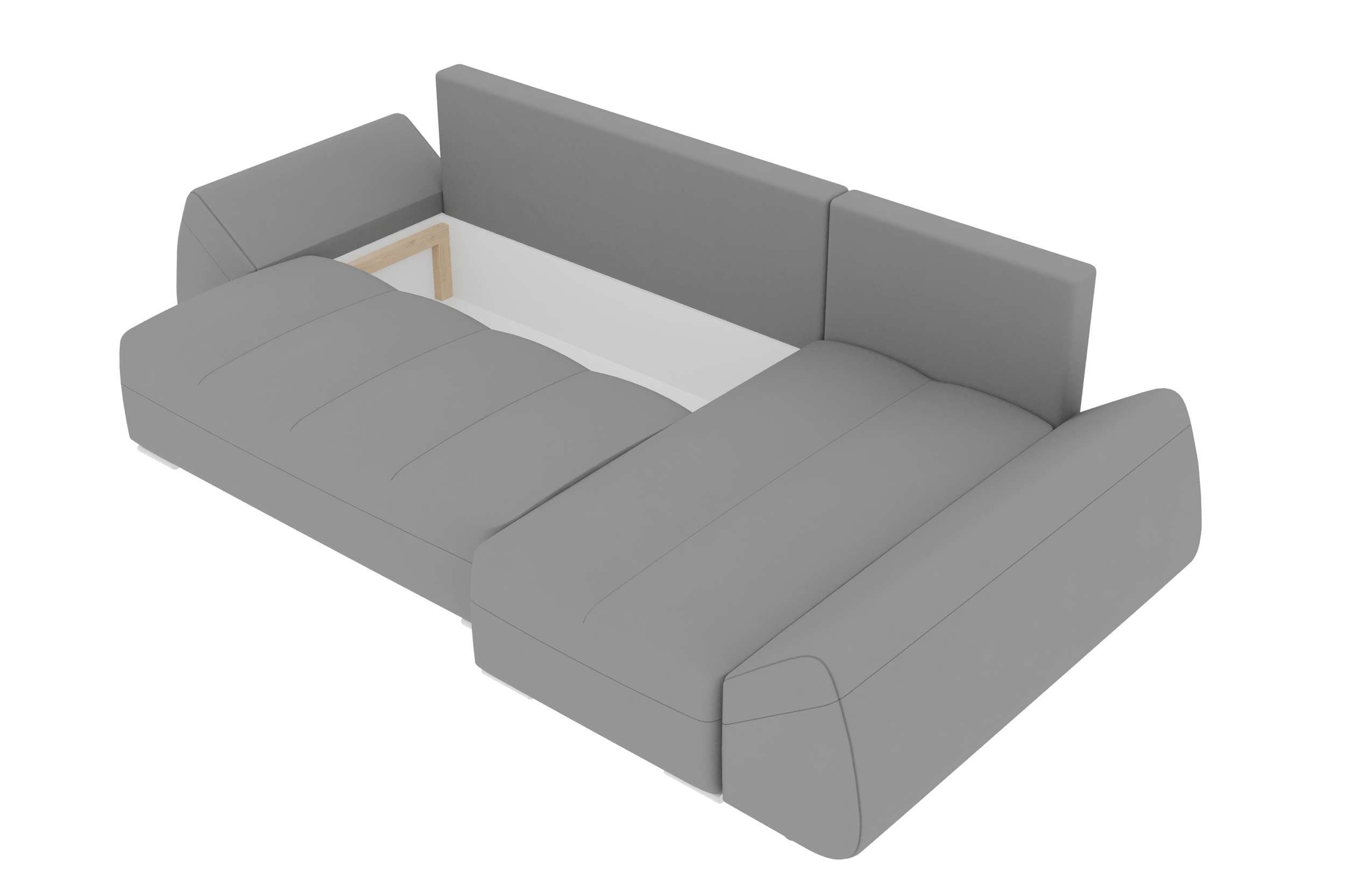 Stylefy Ecksofa Cascade, L-Form, Eckcouch, Modern Sofa, mit Bettfunktion, mit Design Bettkasten, Sitzkomfort