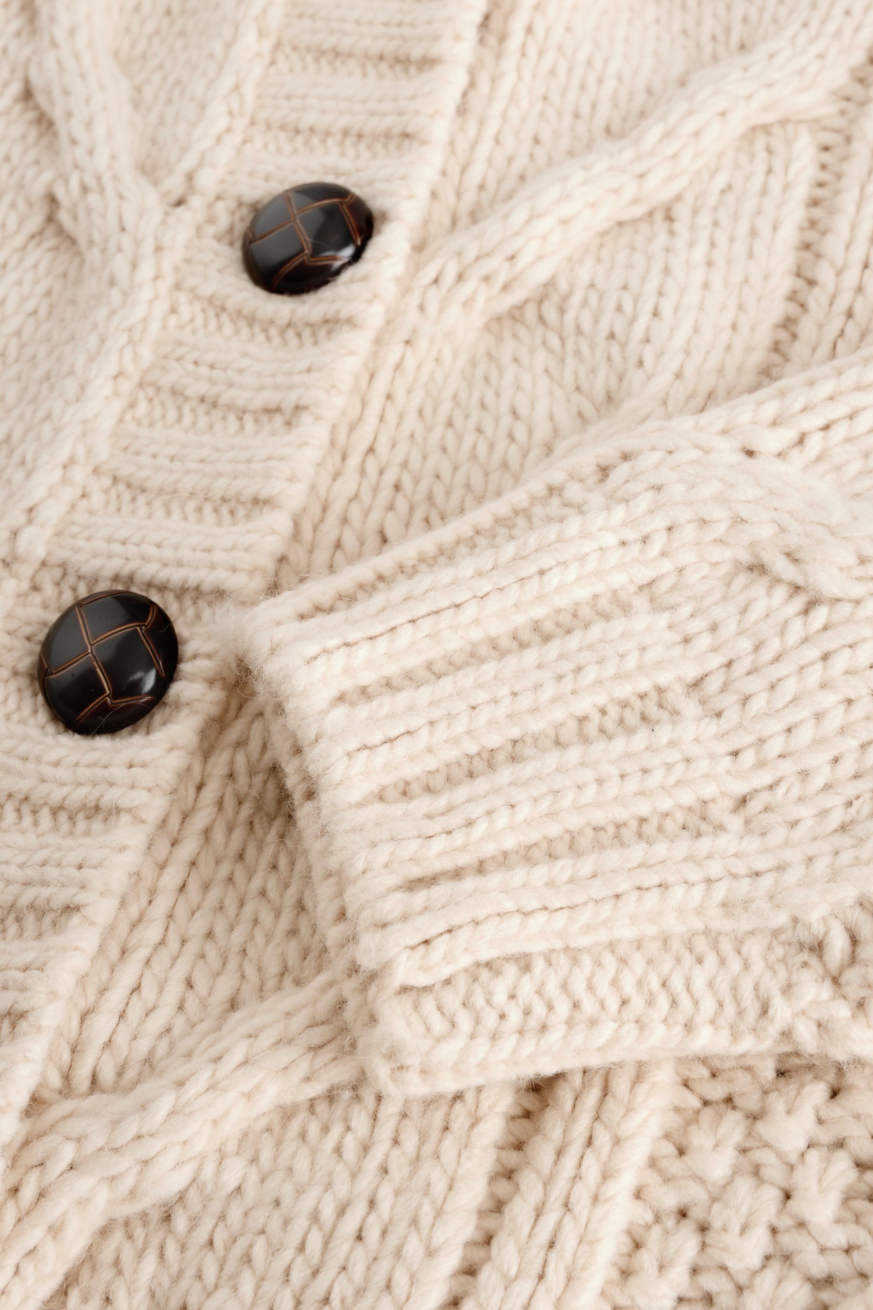 Next Strickjacke Grobstrickjacke mit Zopfmuster (1-tlg) günstig online kaufen