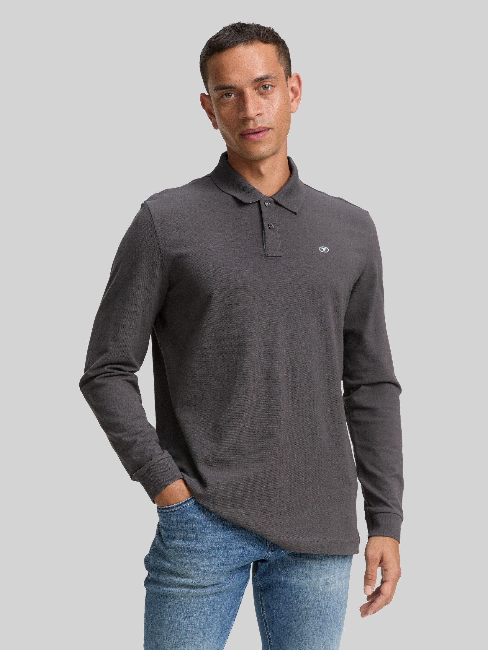 TOM TAILOR Langarm-Poloshirt Poloshirts Langarm Piqué Poloshirt