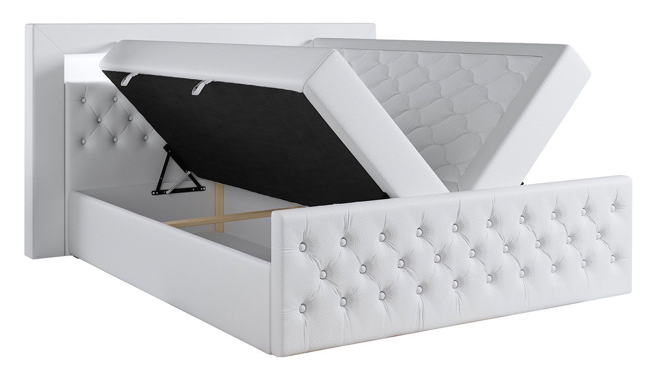 Multipocket-Matratze Polsterbett mit und Boxspringbett Topper MÖBEL - GOLD9, Doppelbett MKS