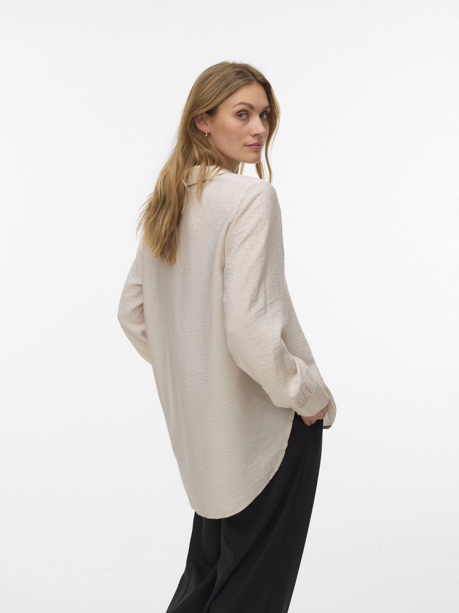 Vero Moda T-Shirt VMHERDIS LS SHIRT WVN BTQ GA